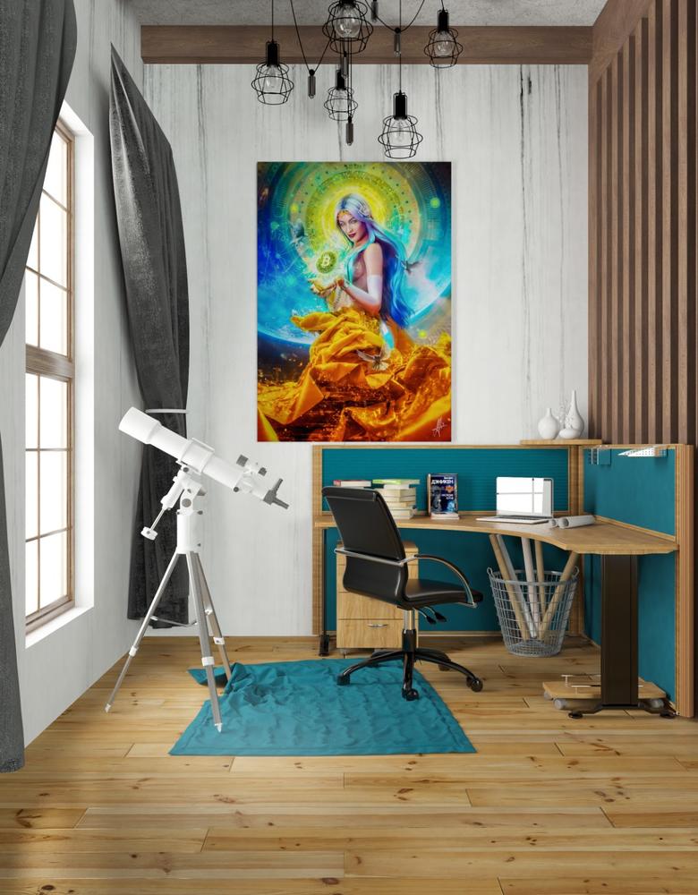 'Vires in Numeris' by Mario Sanchez Nevado, Canvas Wall Art,26x40