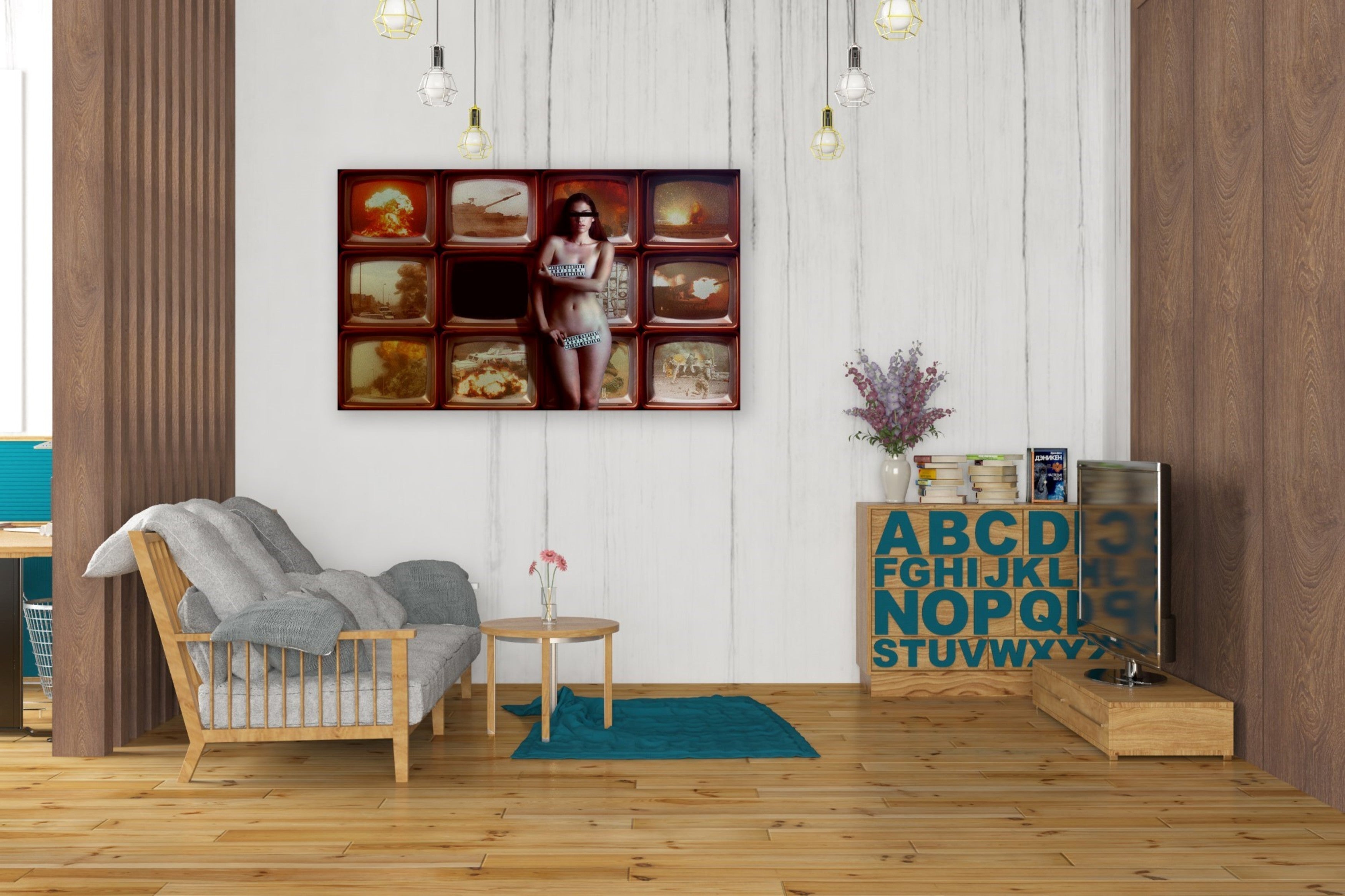 'Retransmission' by Mario Sanchez Nevado, Canvas Wall Art,26x40