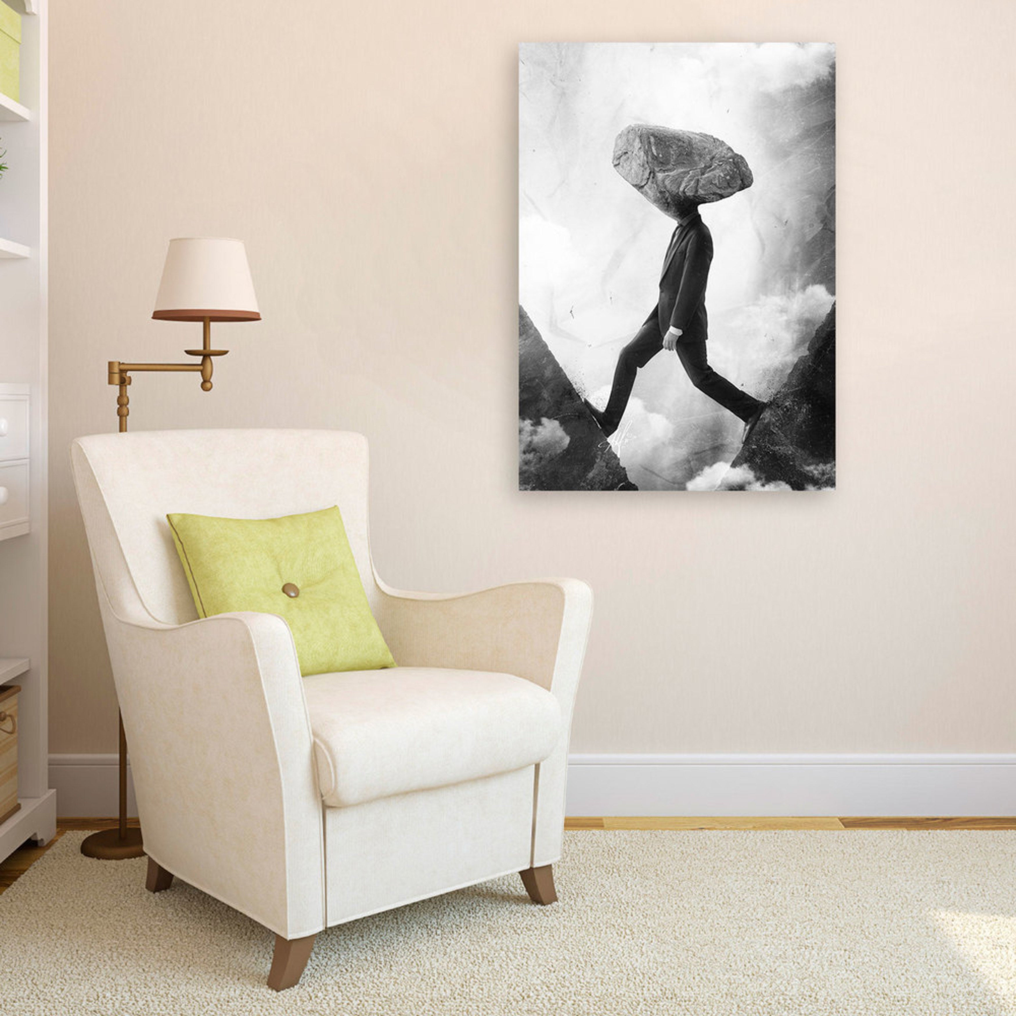 'Stubborn' by Mario Sanchez Nevado, Canvas Wall Art,28x40