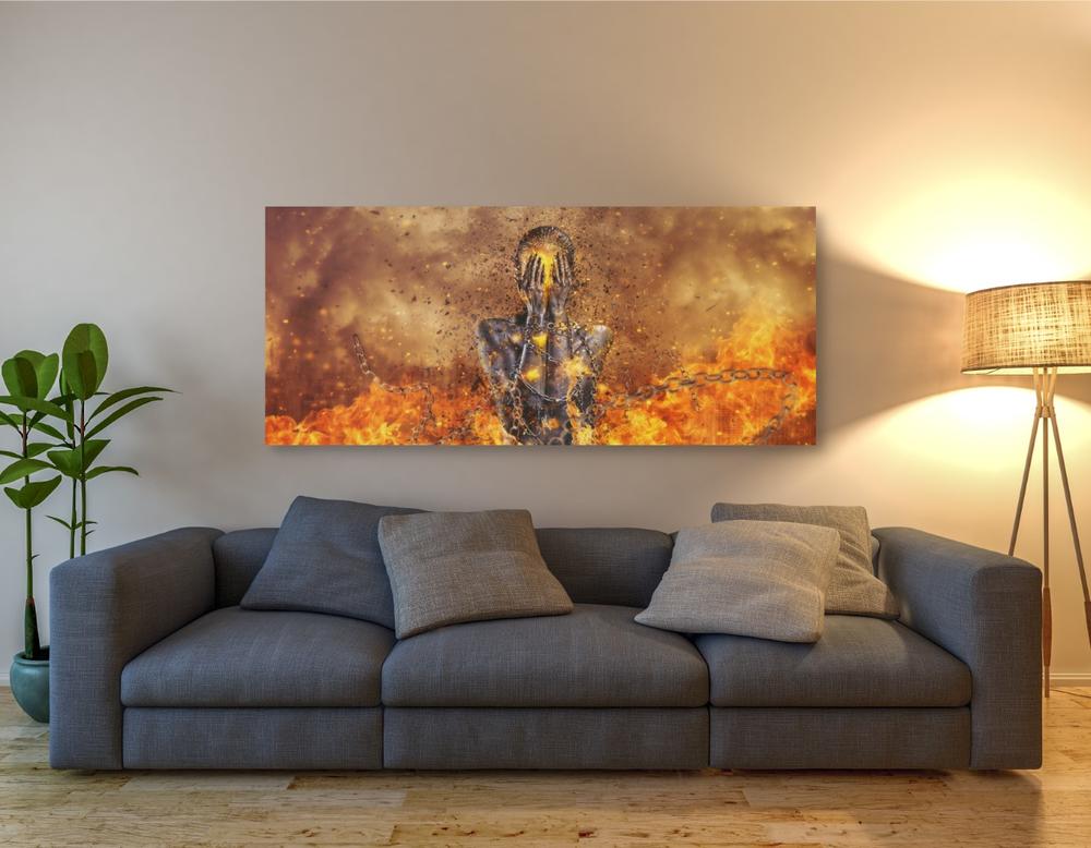 'Through Ashes Rise Landscape' by Mario Sanchez Nevado, Canvas Wall Art,30x60