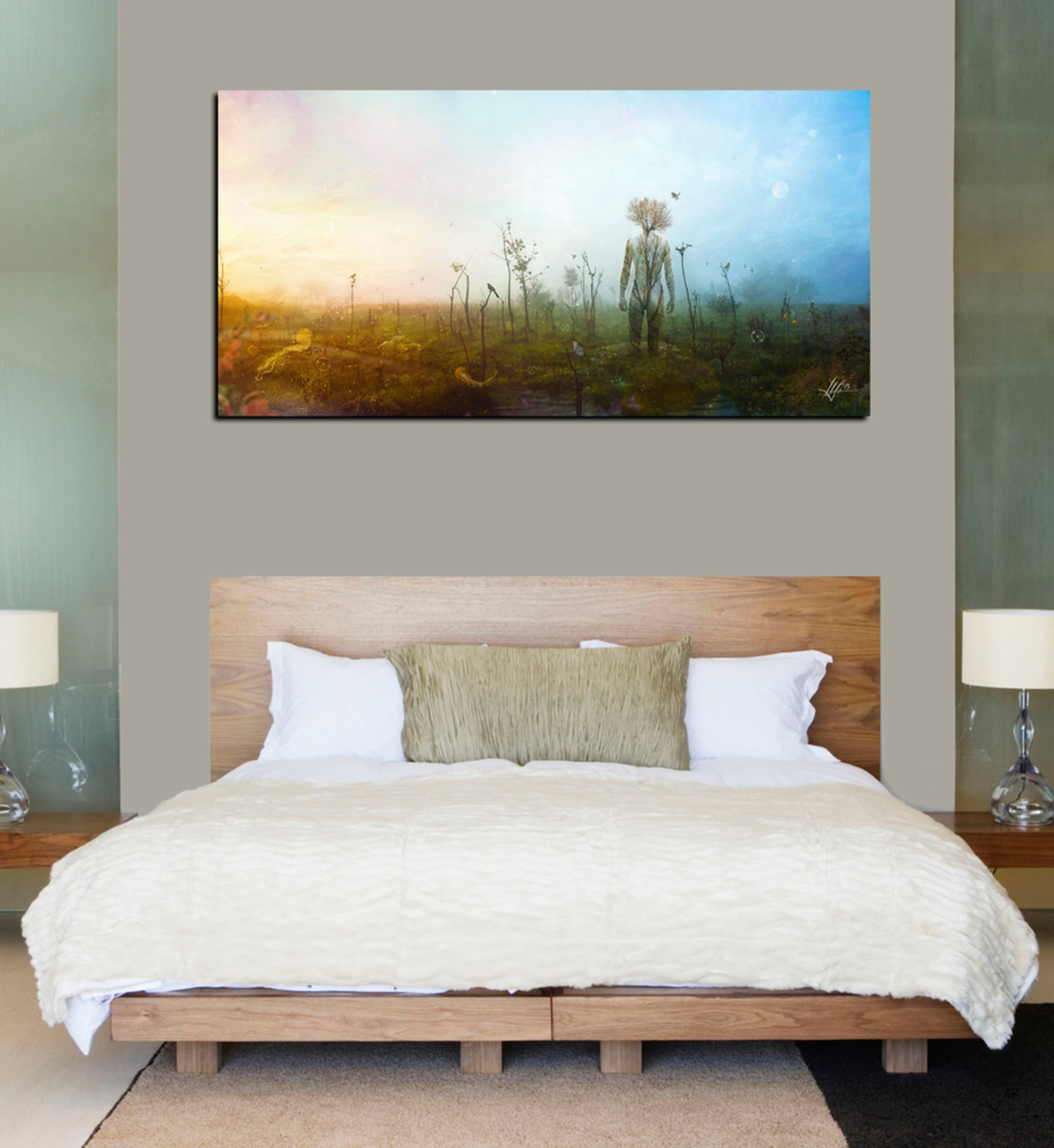 'Internal Landscapes' by Mario Sanchez Nevado, Canvas Wall Art,30x60