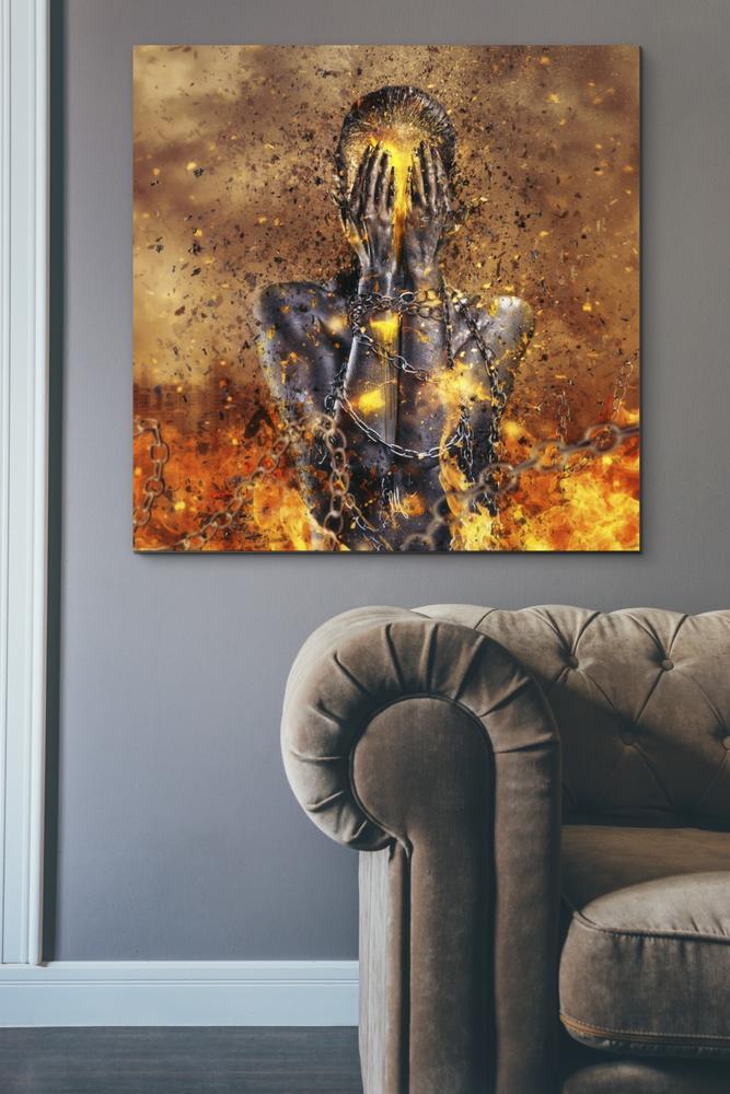 'Through Ashes Rise' by Mario Sanchez Nevado, Canvas Wall Art,37x37