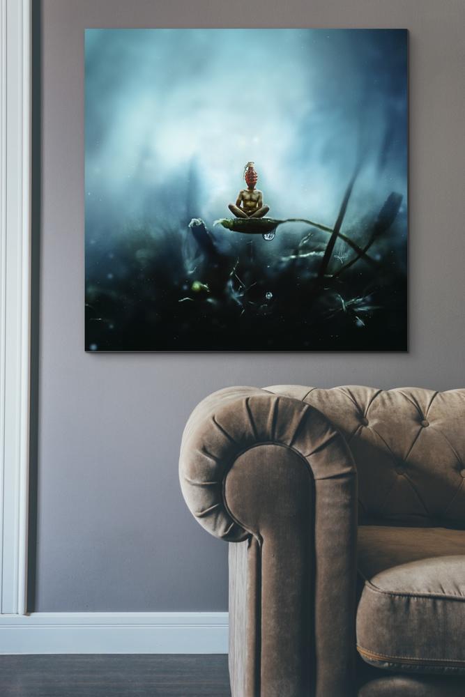 'Temporary Peace' by Mario Sanchez Nevado, Canvas Wall Art,37x37