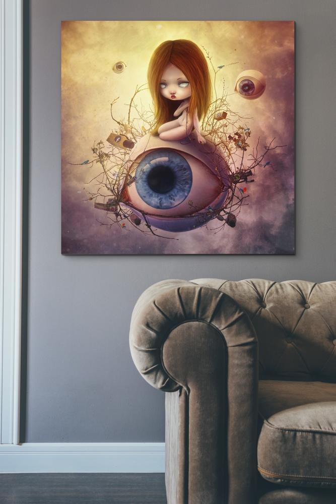 'Big Brother Sin' by Mario Sanchez Nevado, Canvas Wall Art,37x37