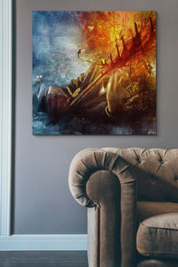 'A Look Into The Abyss' by Mario Sanchez Nevado, Canvas Wall Art,37x37