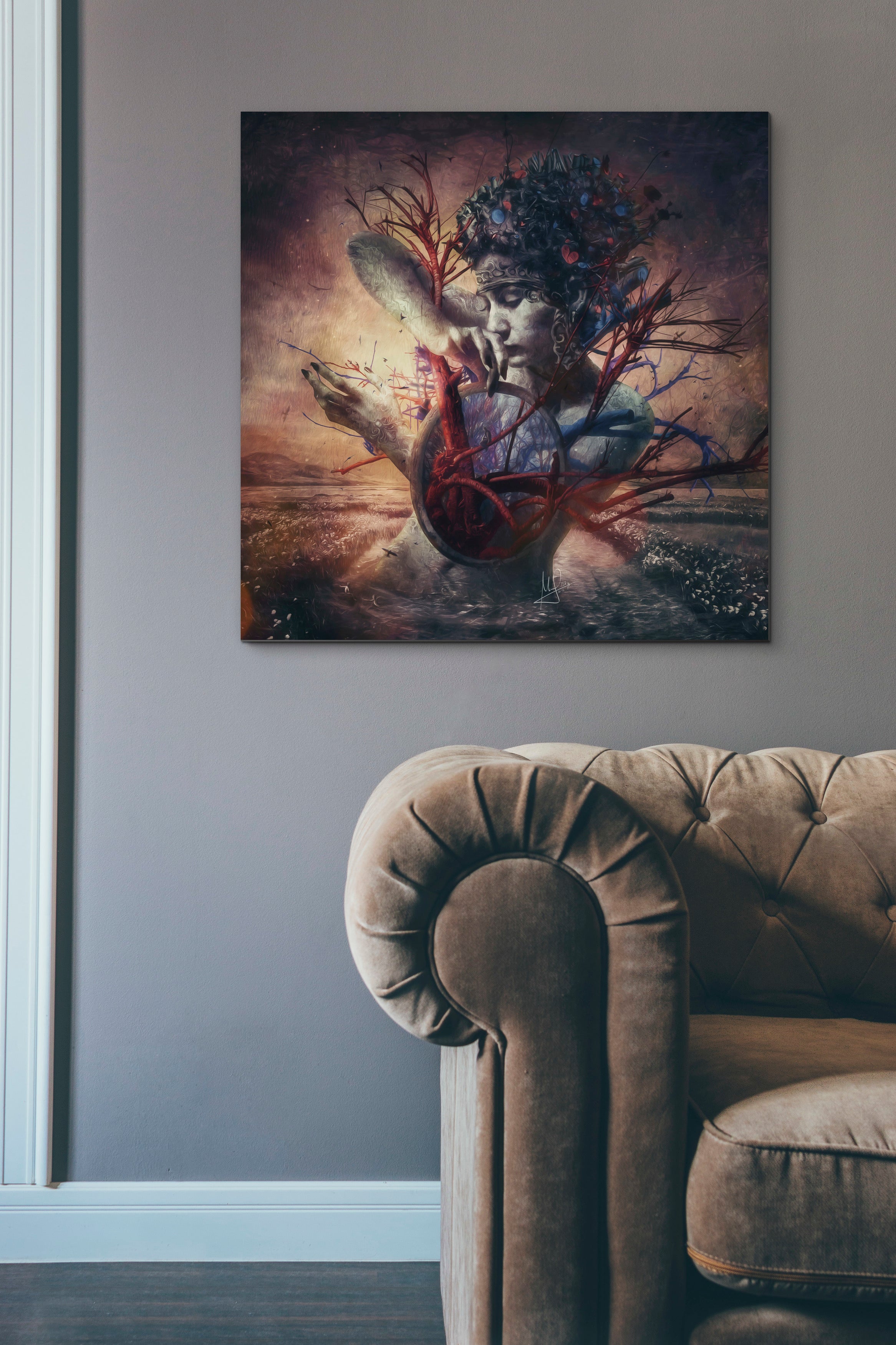 'Blossom' by Mario Sanchez Nevado, Canvas Wall Art,37x37