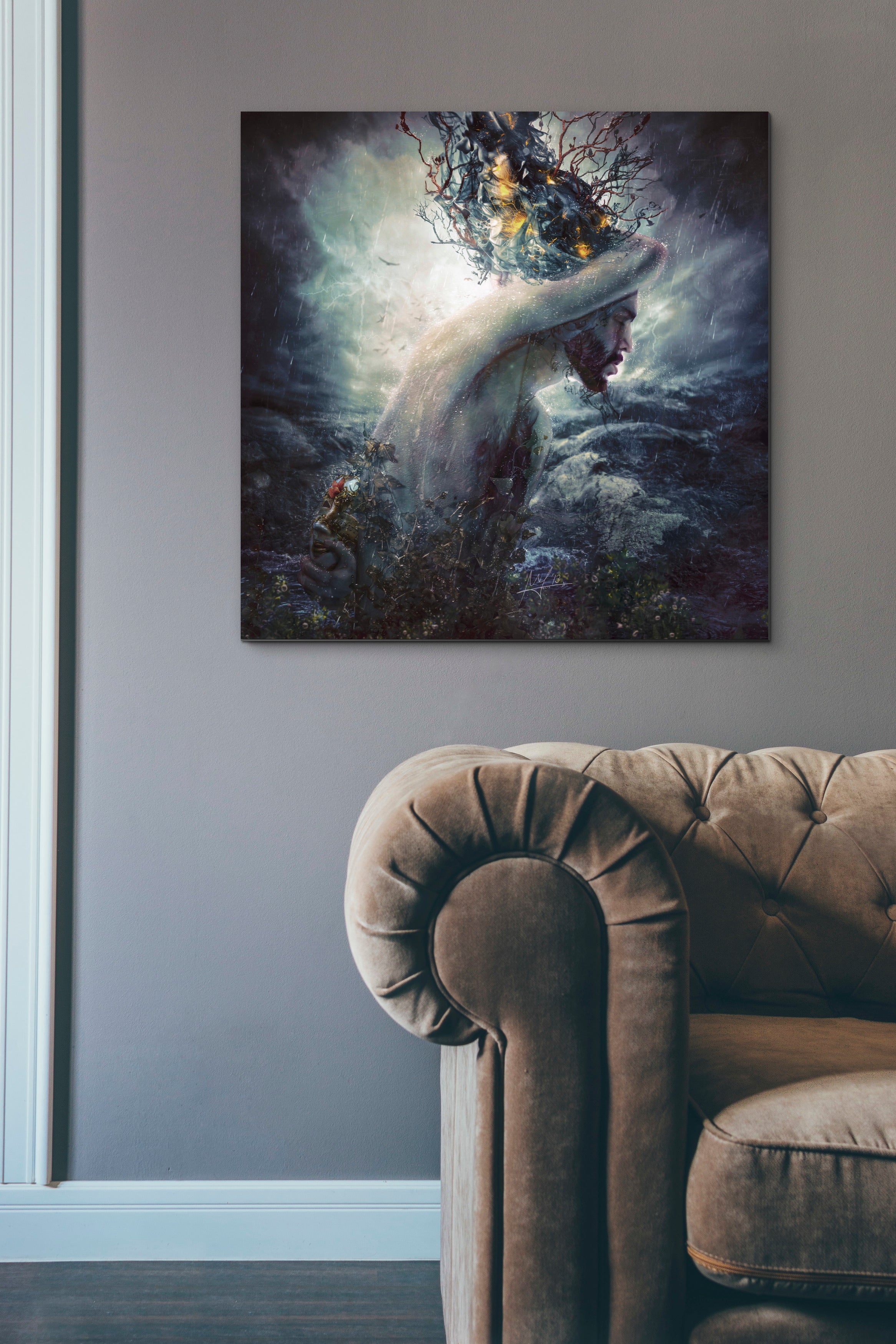 'Charade' by Mario Sanchez Nevado, Canvas Wall Art,37x37