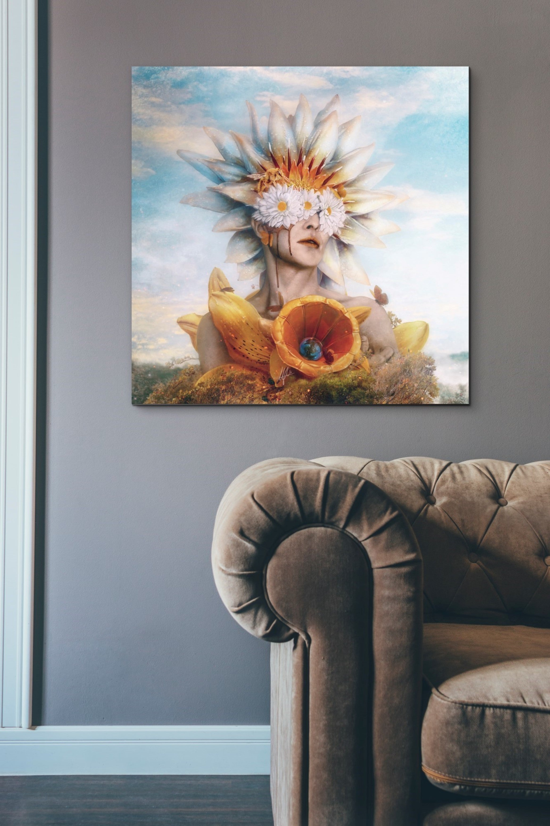 'Honey' by Mario Sanchez Nevado, Canvas Wall Art,37x37