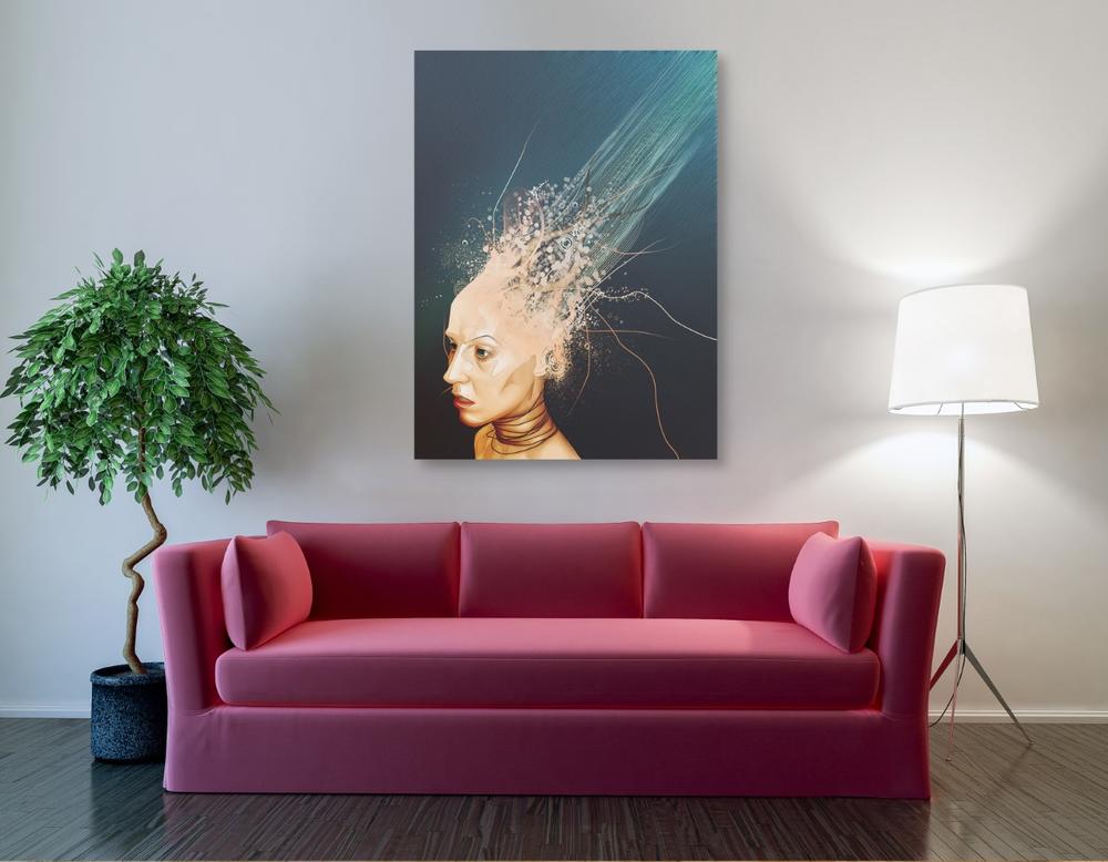 'Emotionless' by Mario Sanchez Nevado, Canvas Wall Art,40x54