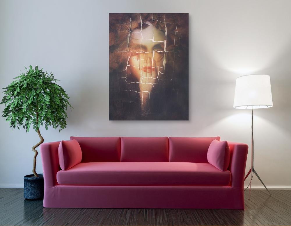 'Leaves' by Mario Sanchez Nevado, Canvas Wall Art,40x54