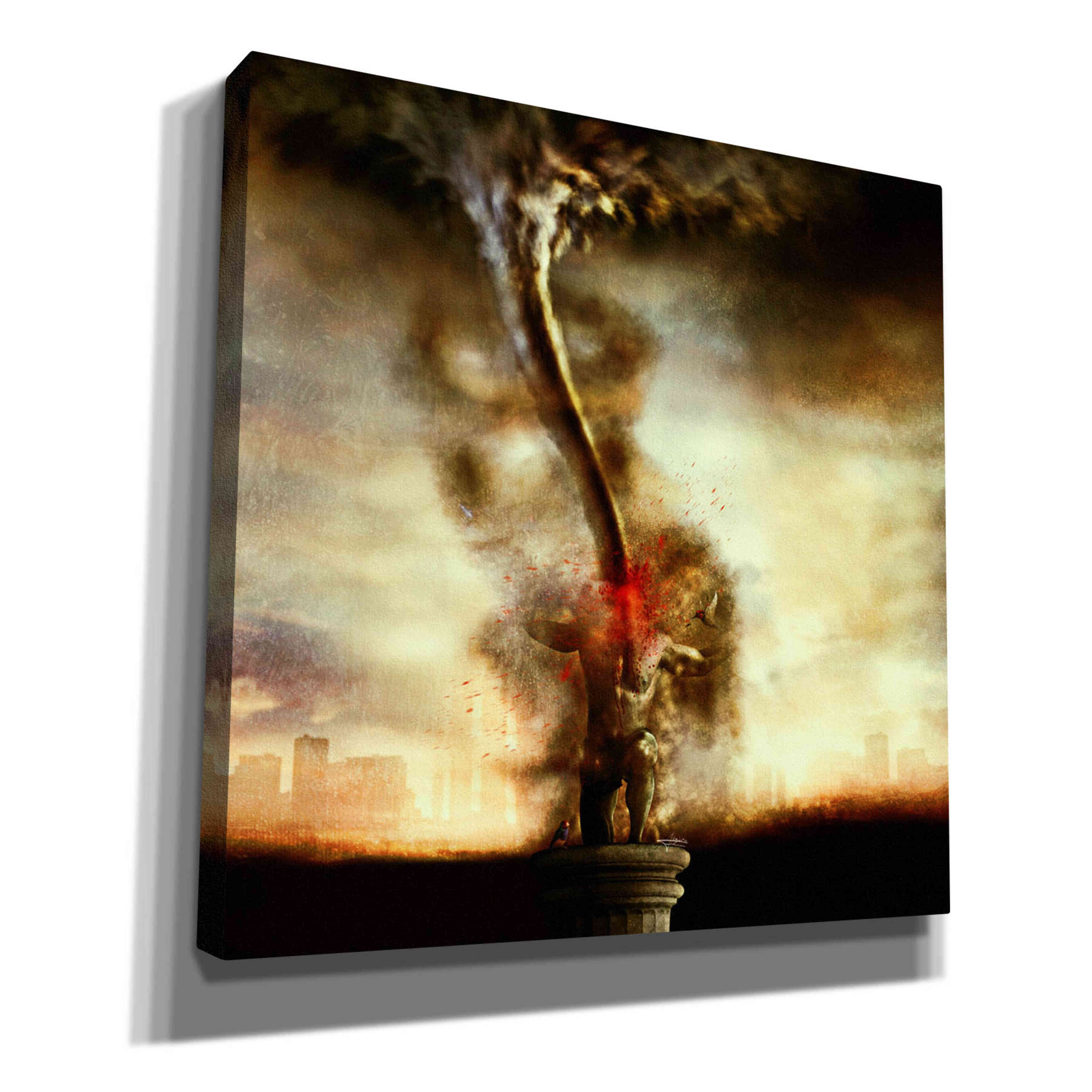 '2009' by Mario Sanchez Nevado, Canvas Wall Art,Size 1 Square