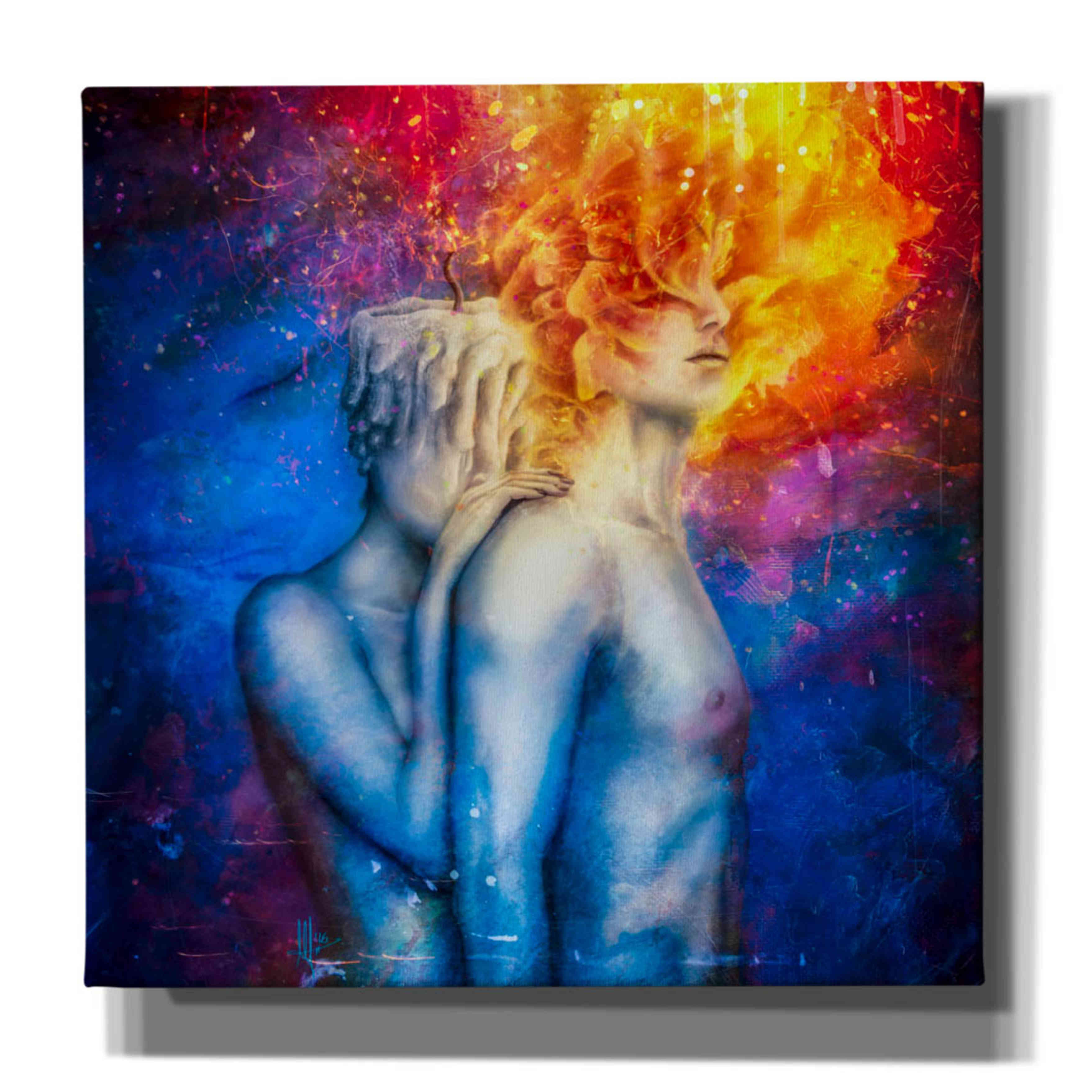 'Almost A Dance' by Mario Sanchez Nevado, Canvas Wall Art,Size 1 Square