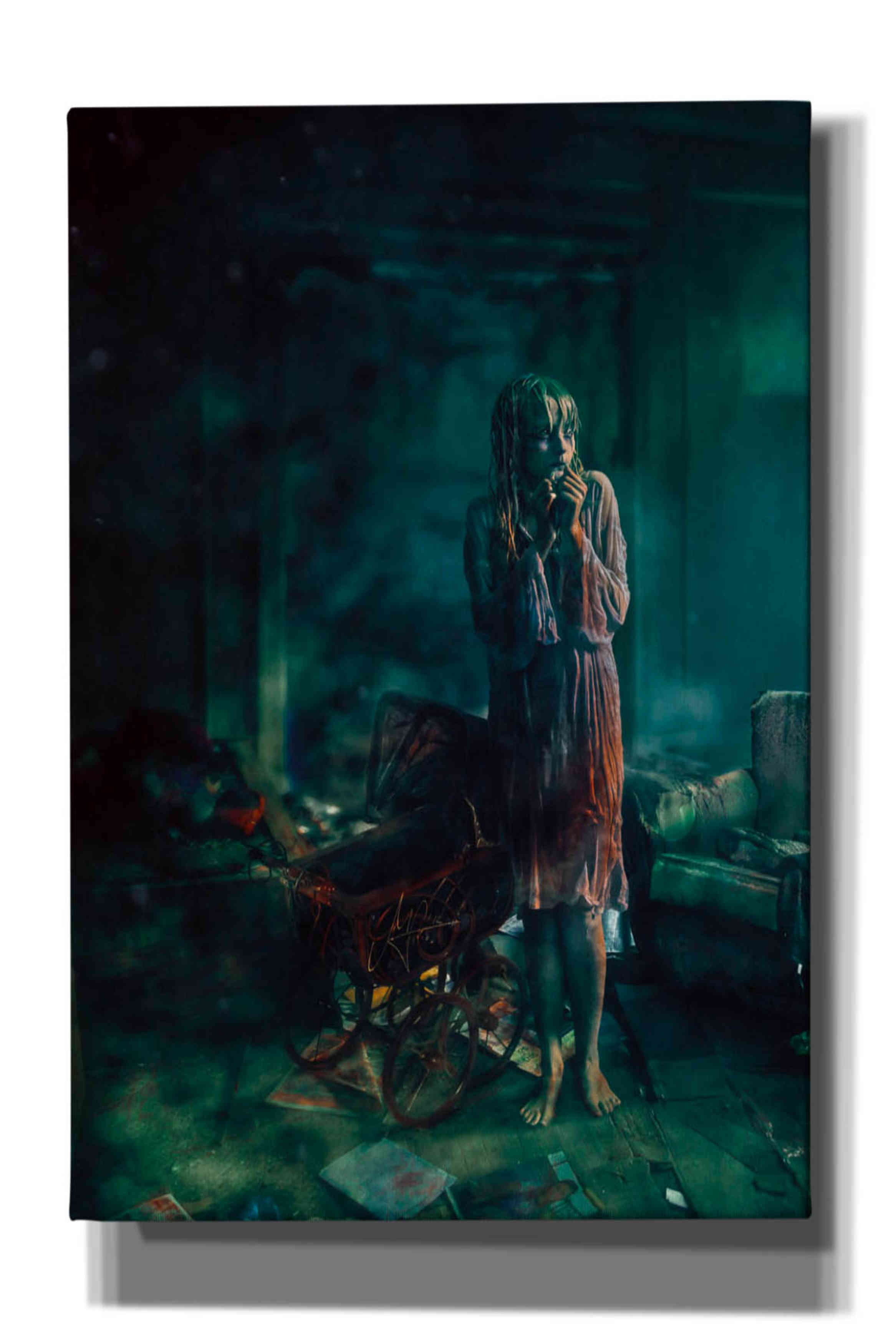 'At Night' by Mario Sanchez Nevado, Canvas Wall Art,Size B Portrait