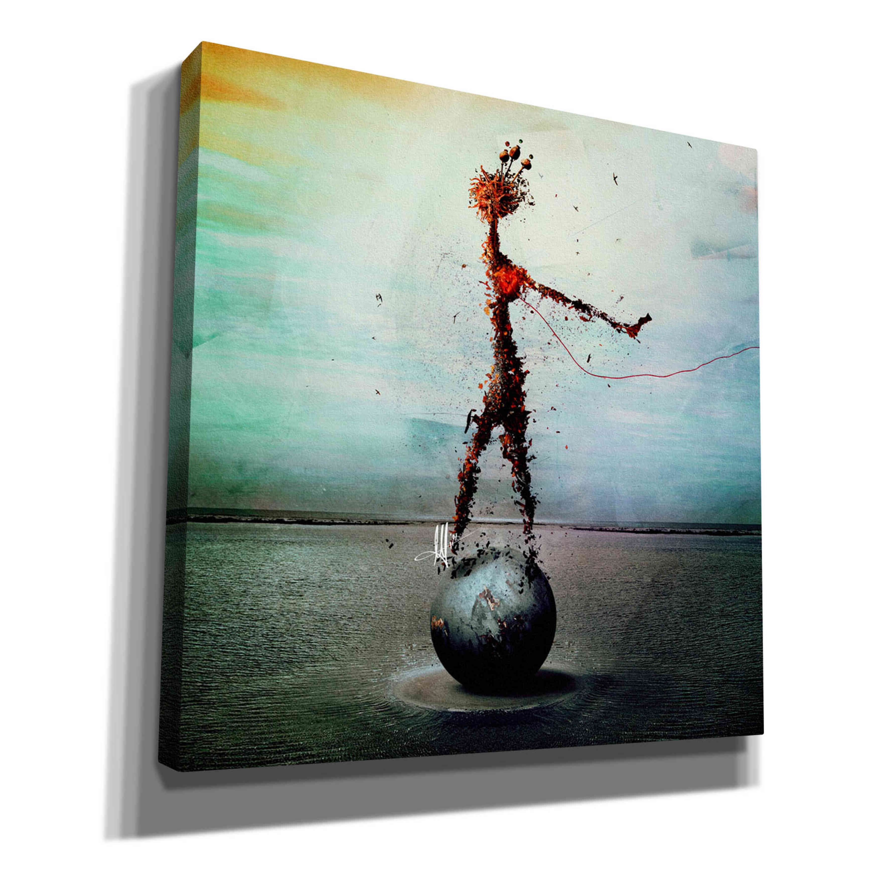 'Blood' by Mario Sanchez Nevado, Canvas Wall Art,Size 1 Square
