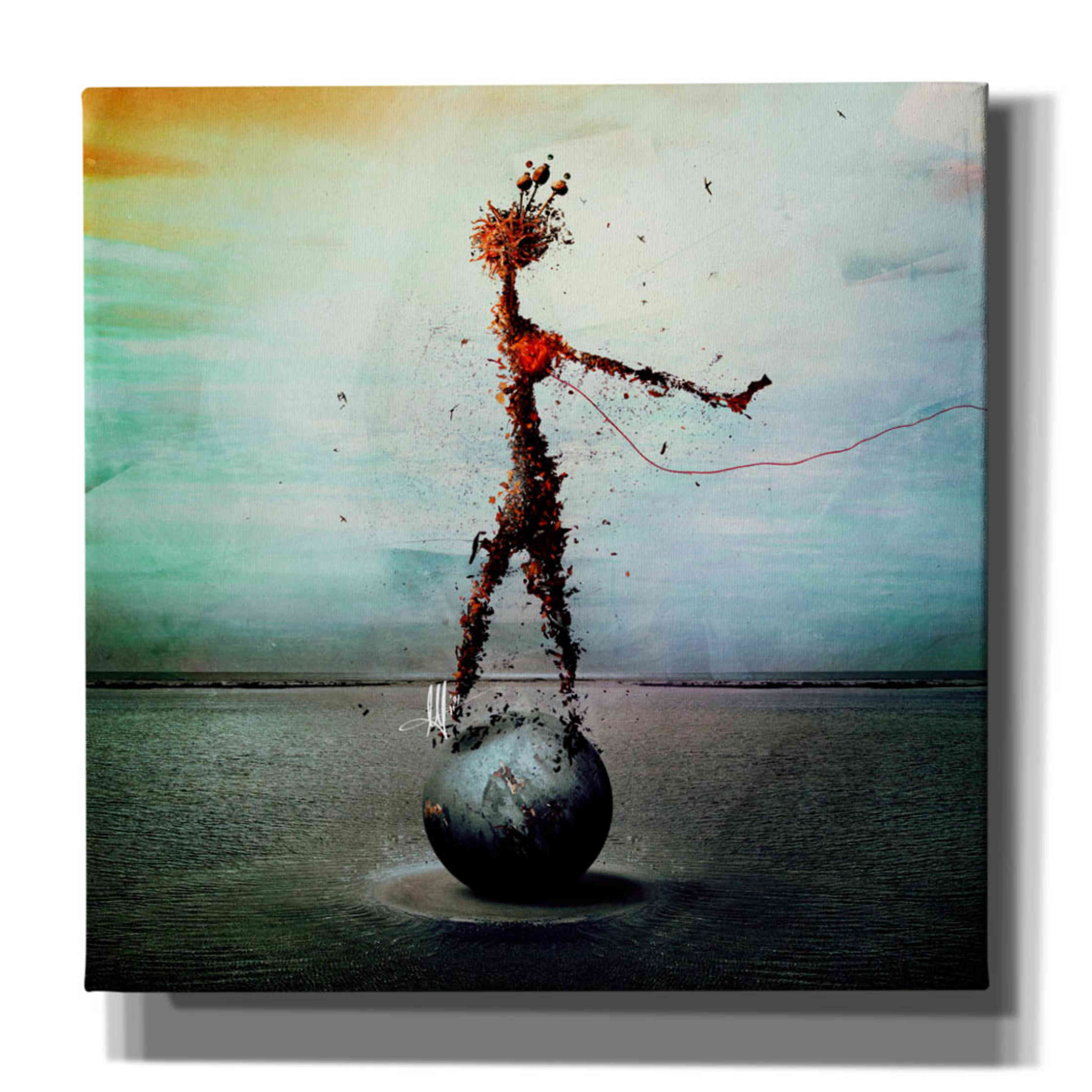 'Blood' by Mario Sanchez Nevado, Canvas Wall Art,Size 1 Square
