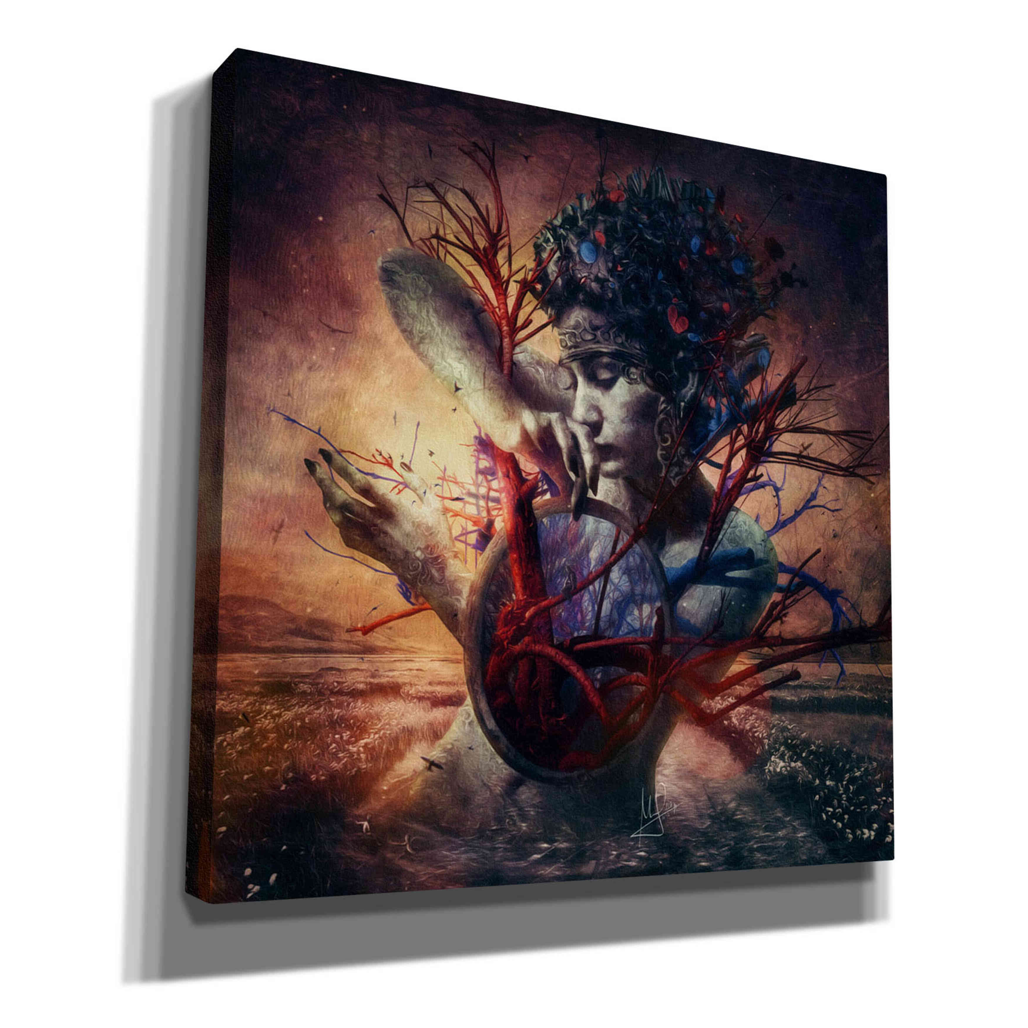 'Blossom' by Mario Sanchez Nevado, Canvas Wall Art,Size 1 Square