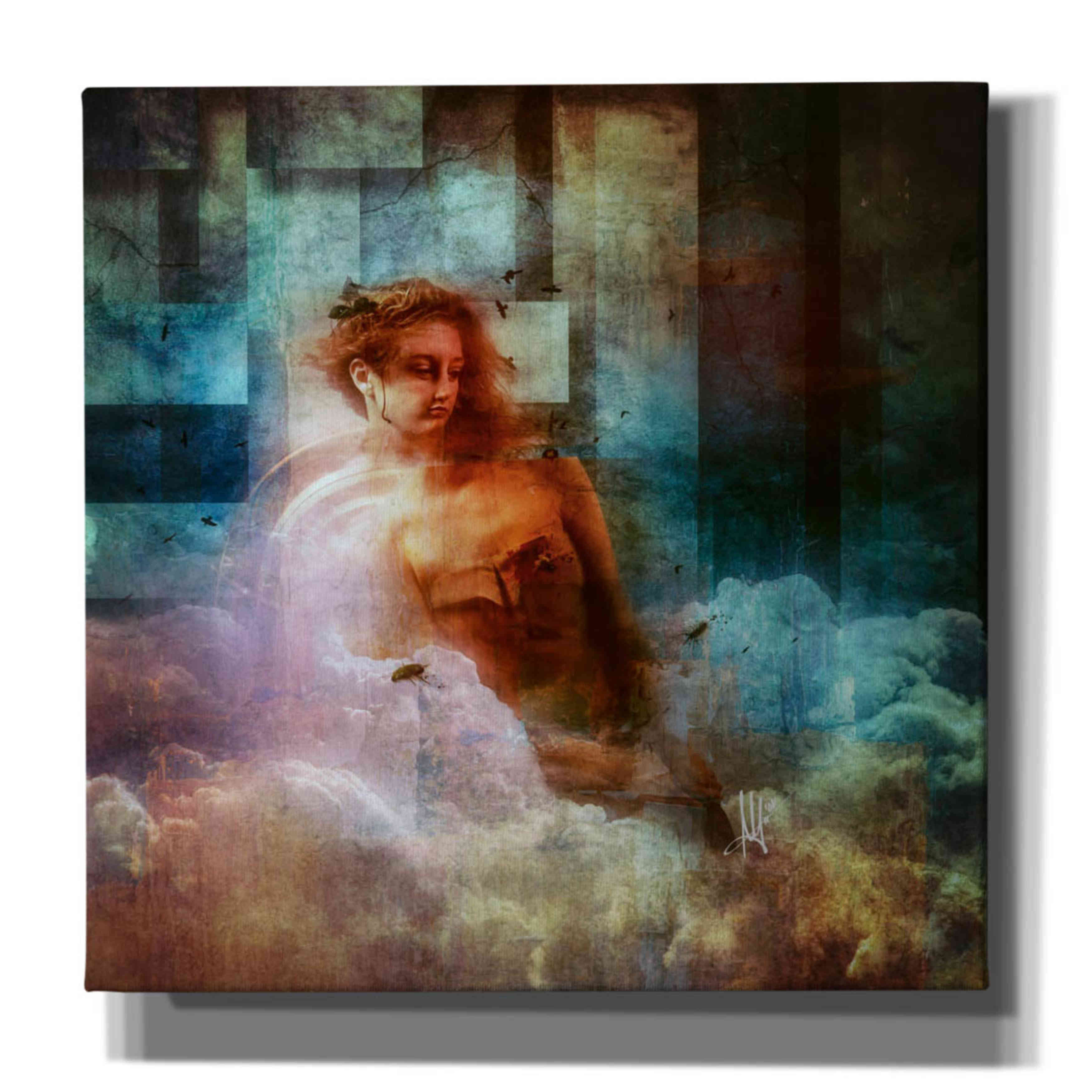 'Clouds' by Mario Sanchez Nevado, Canvas Wall Art,Size 1 Square
