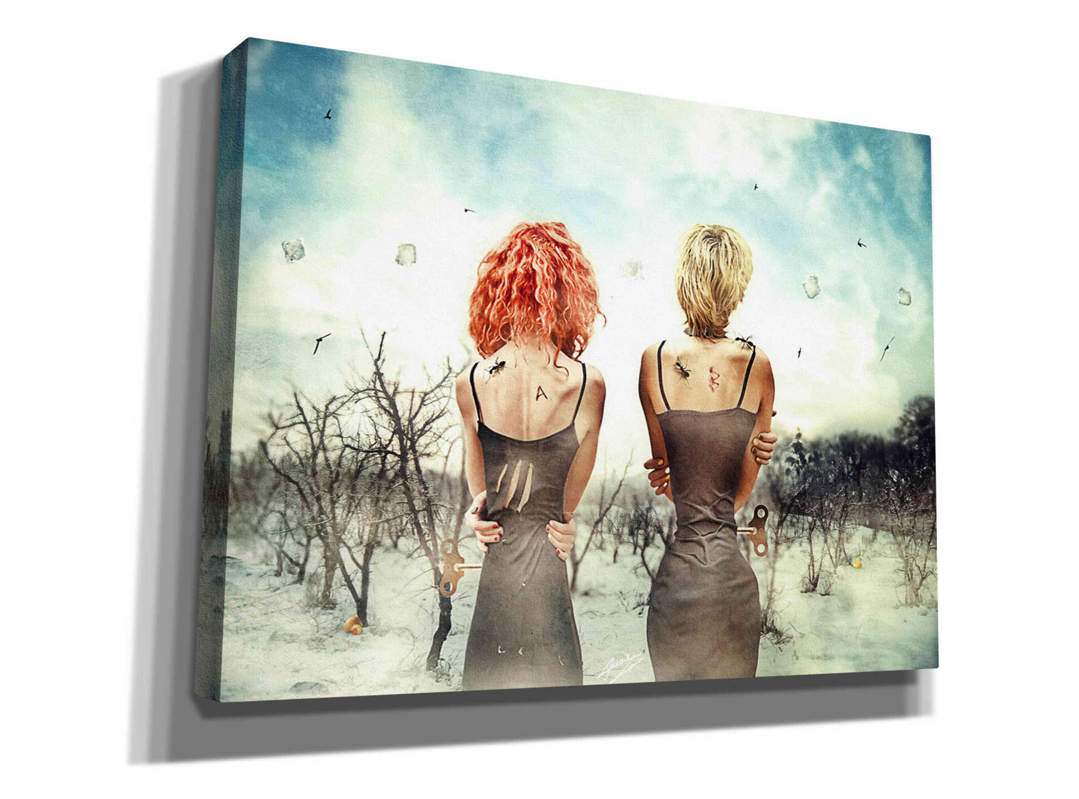 'Conversation' by Mario Sanchez Nevado, Canvas Wall Art,Size B Landscape