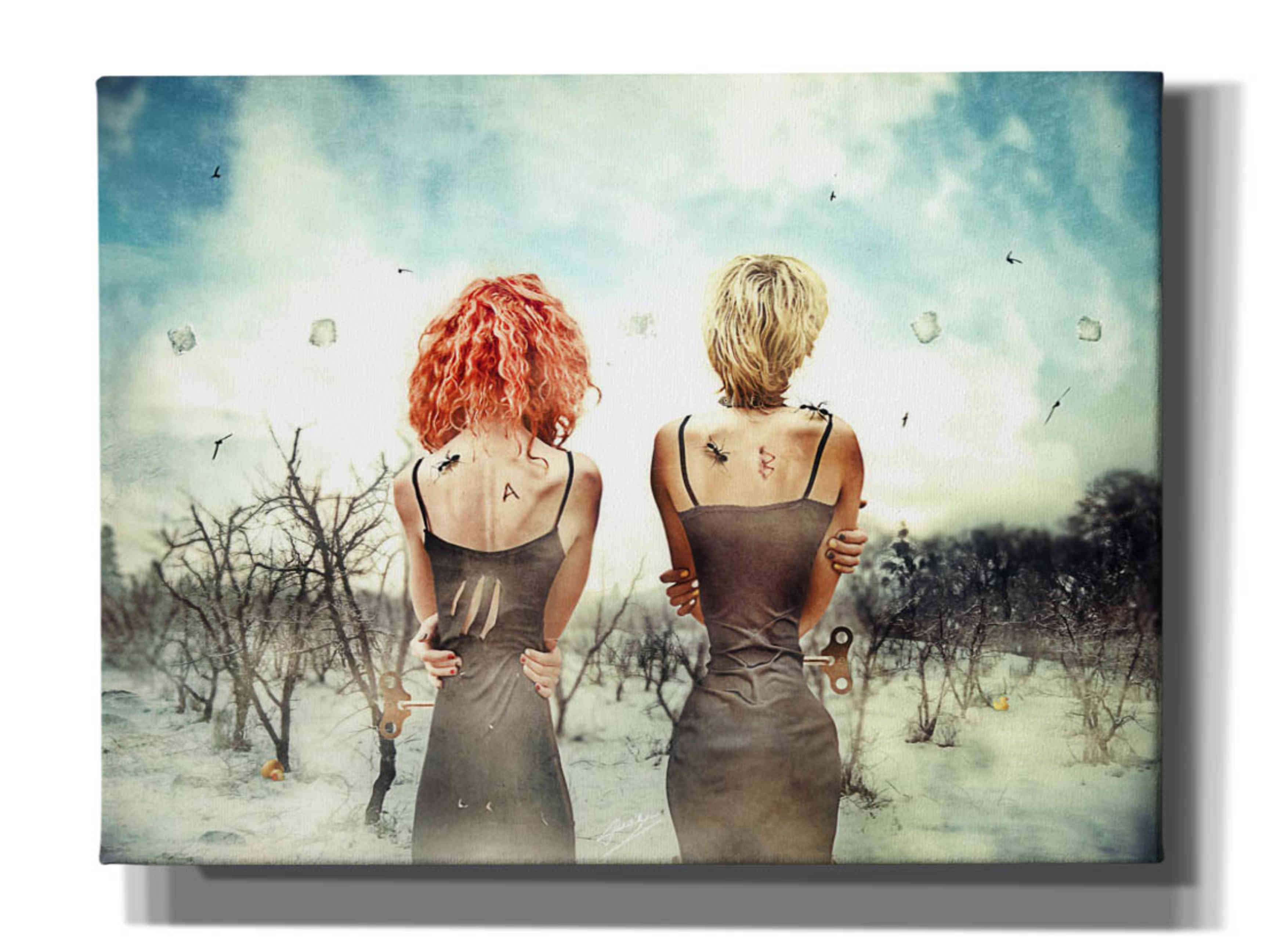 'Conversation' by Mario Sanchez Nevado, Canvas Wall Art,Size B Landscape