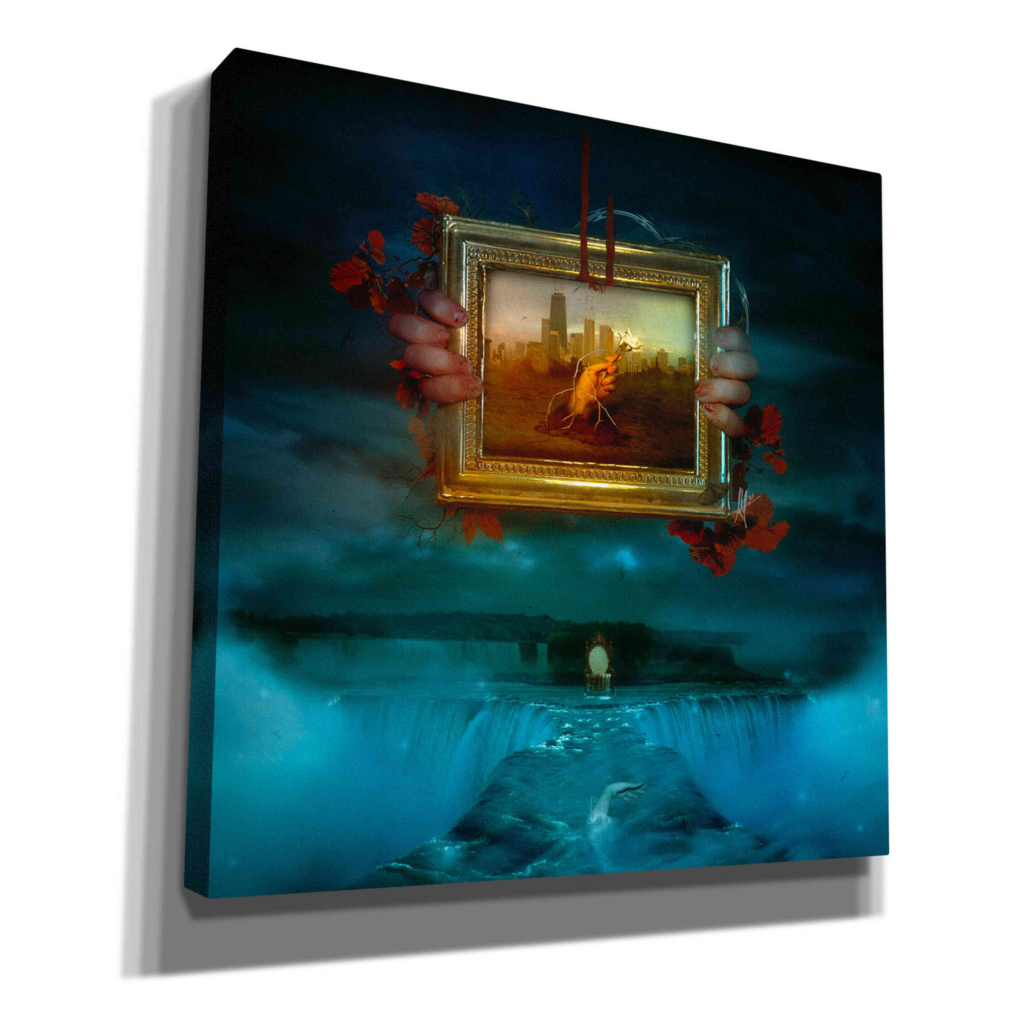 'Dangerous Dreams' by Mario Sanchez Nevado, Canvas Wall Art,Size 1 Square