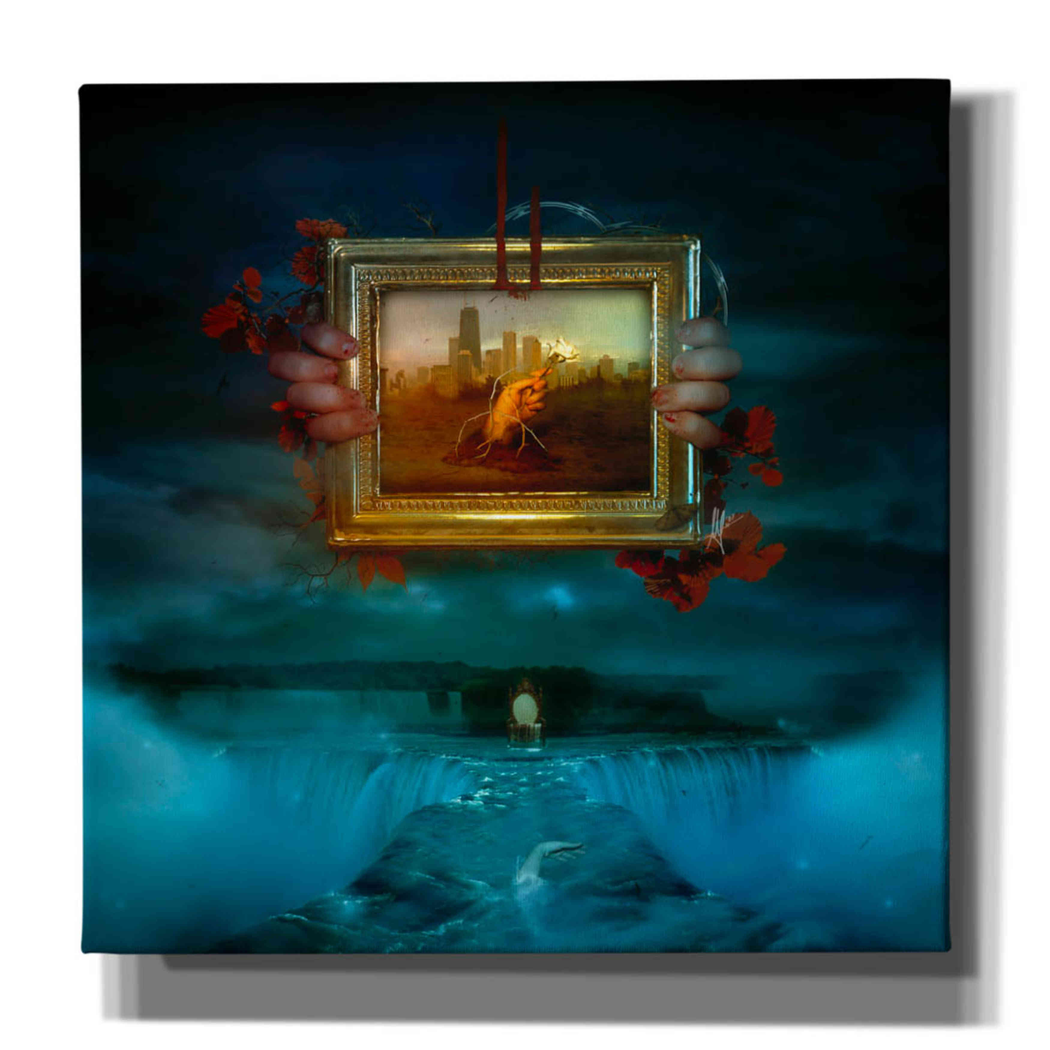 'Dangerous Dreams' by Mario Sanchez Nevado, Canvas Wall Art,Size 1 Square