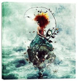 'Delirium' by Mario Sanchez Nevado, Canvas Wall Art,Size 1 Square