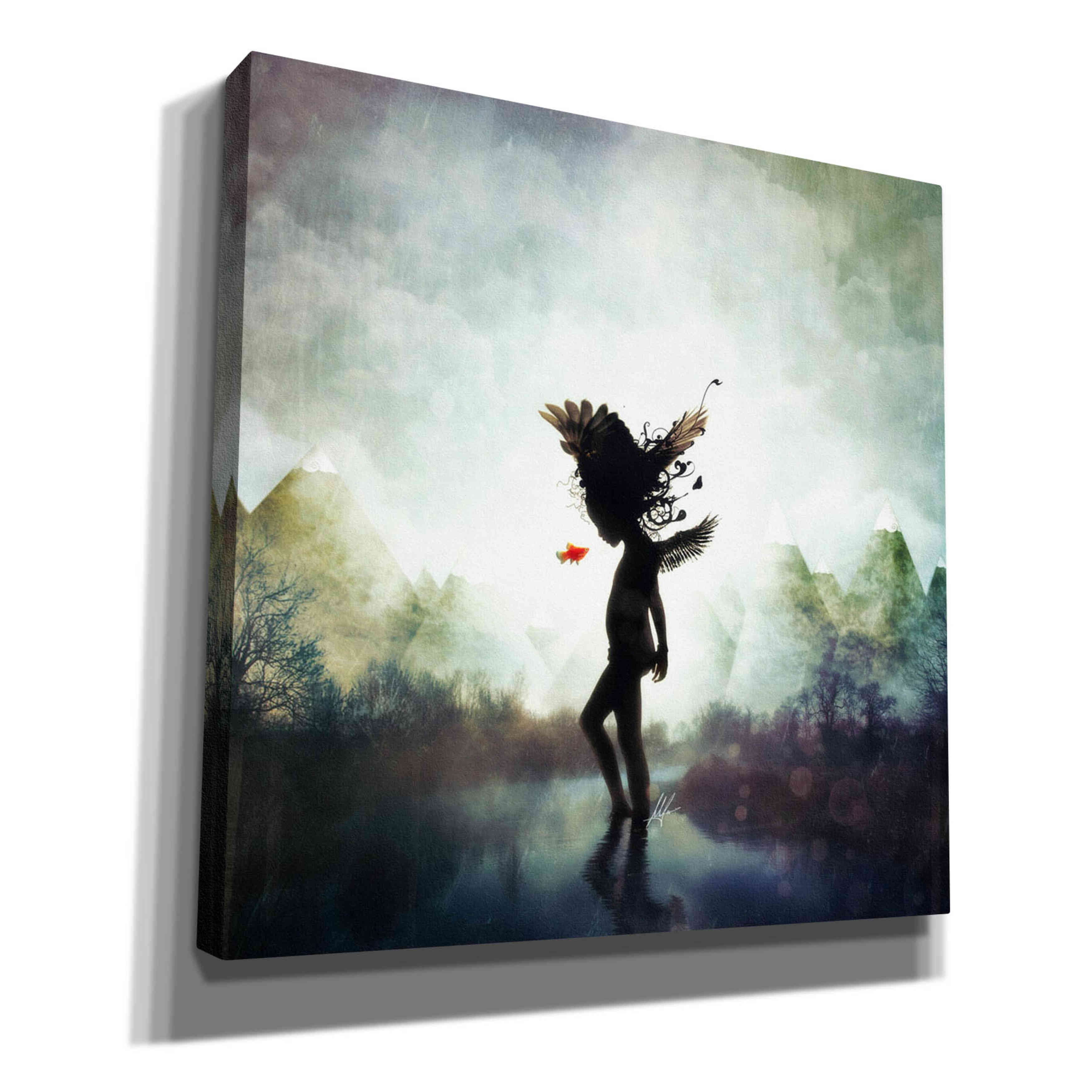 'Discovery' by Mario Sanchez Nevado, Canvas Wall Art,Size 1 Square