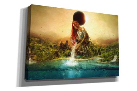 Image of 'Fountain of Eternity' by Mario Sanchez Nevado, Canvas Wall Art,Size A Landscape