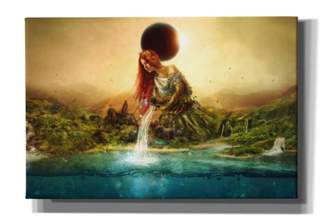 Image of 'Fountain of Eternity' by Mario Sanchez Nevado, Canvas Wall Art,Size A Landscape