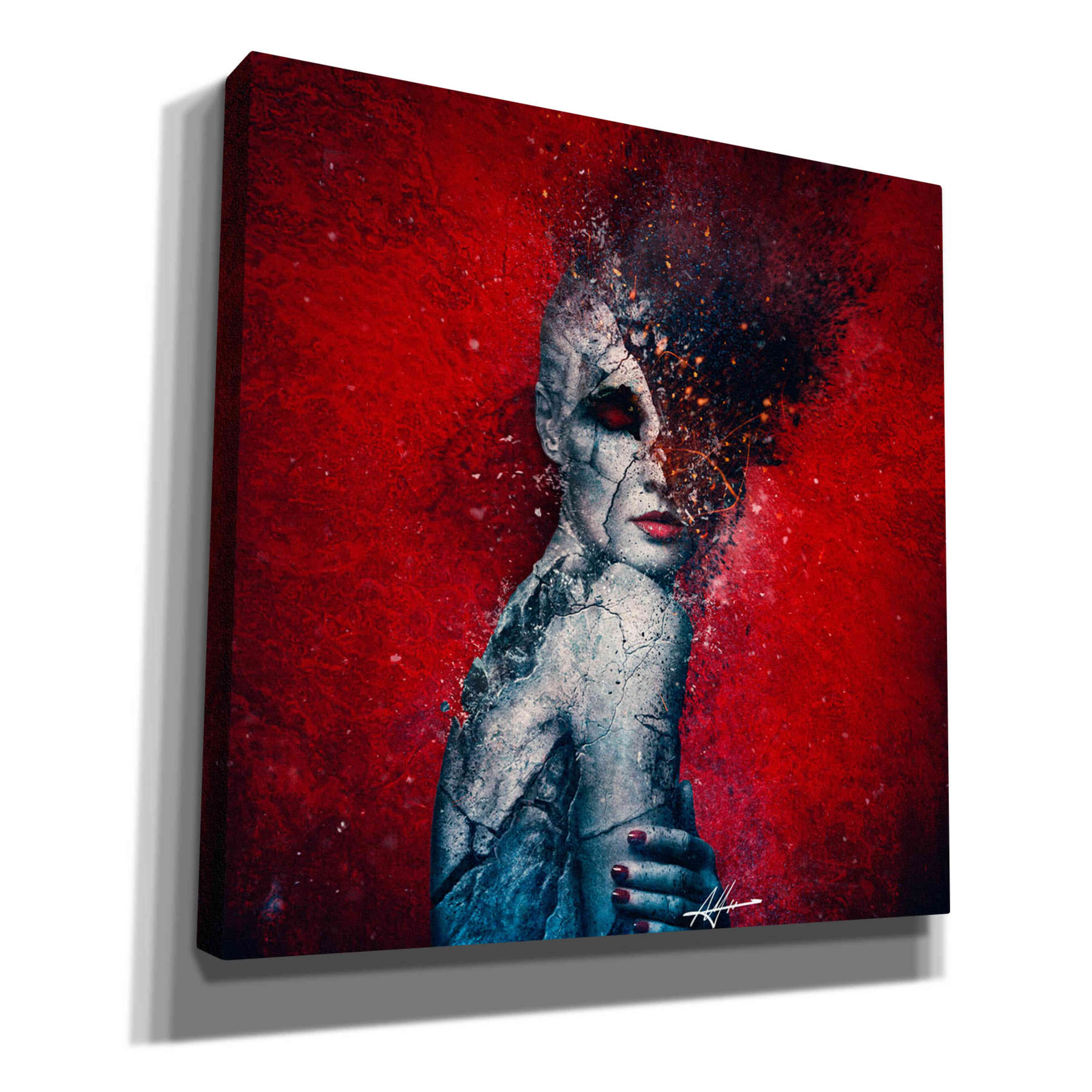 'Indifference' by Mario Sanchez Nevado, Canvas Wall Art,Size 1 Square