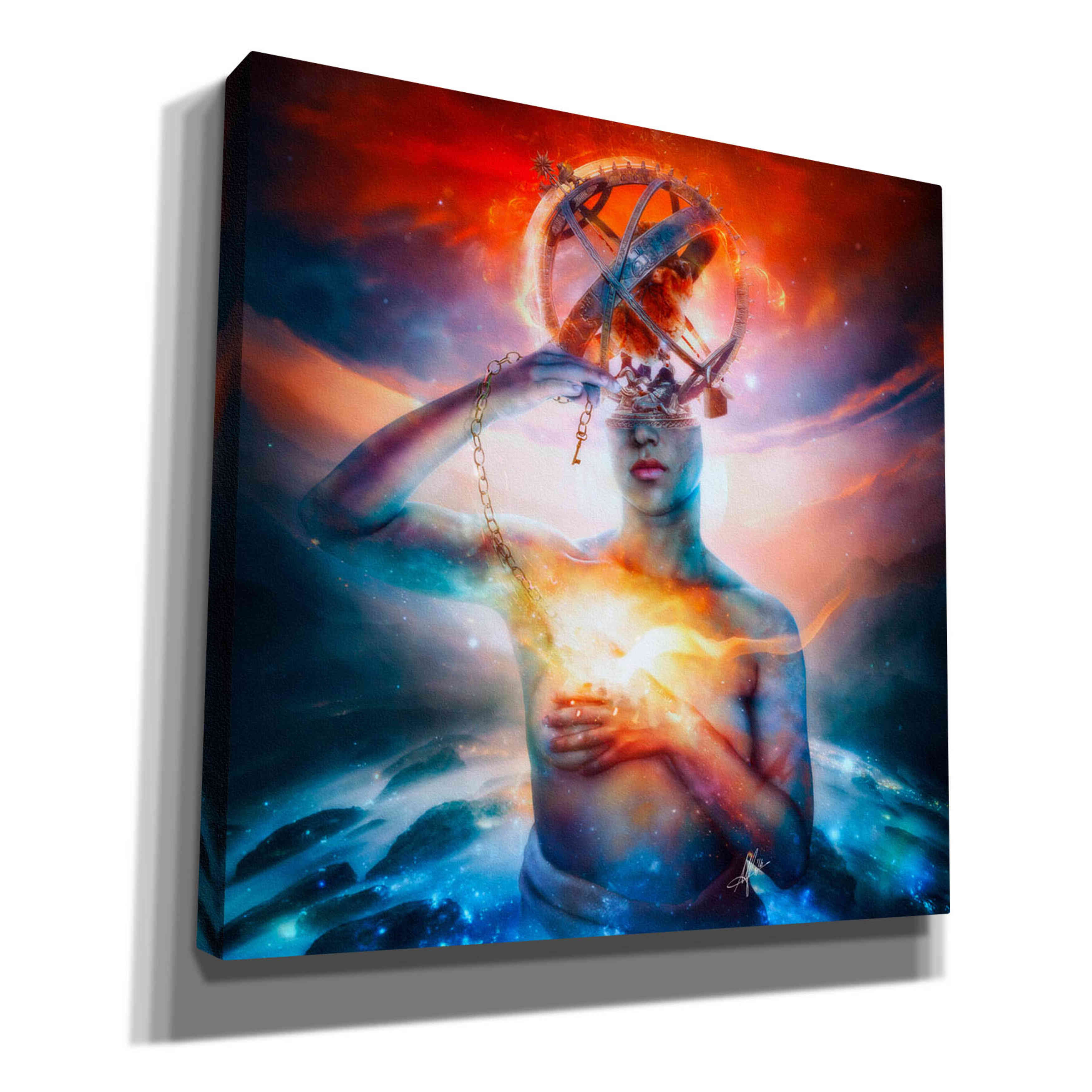 'Invisible' by Mario Sanchez Nevado, Canvas Wall Art,Size 1 Square