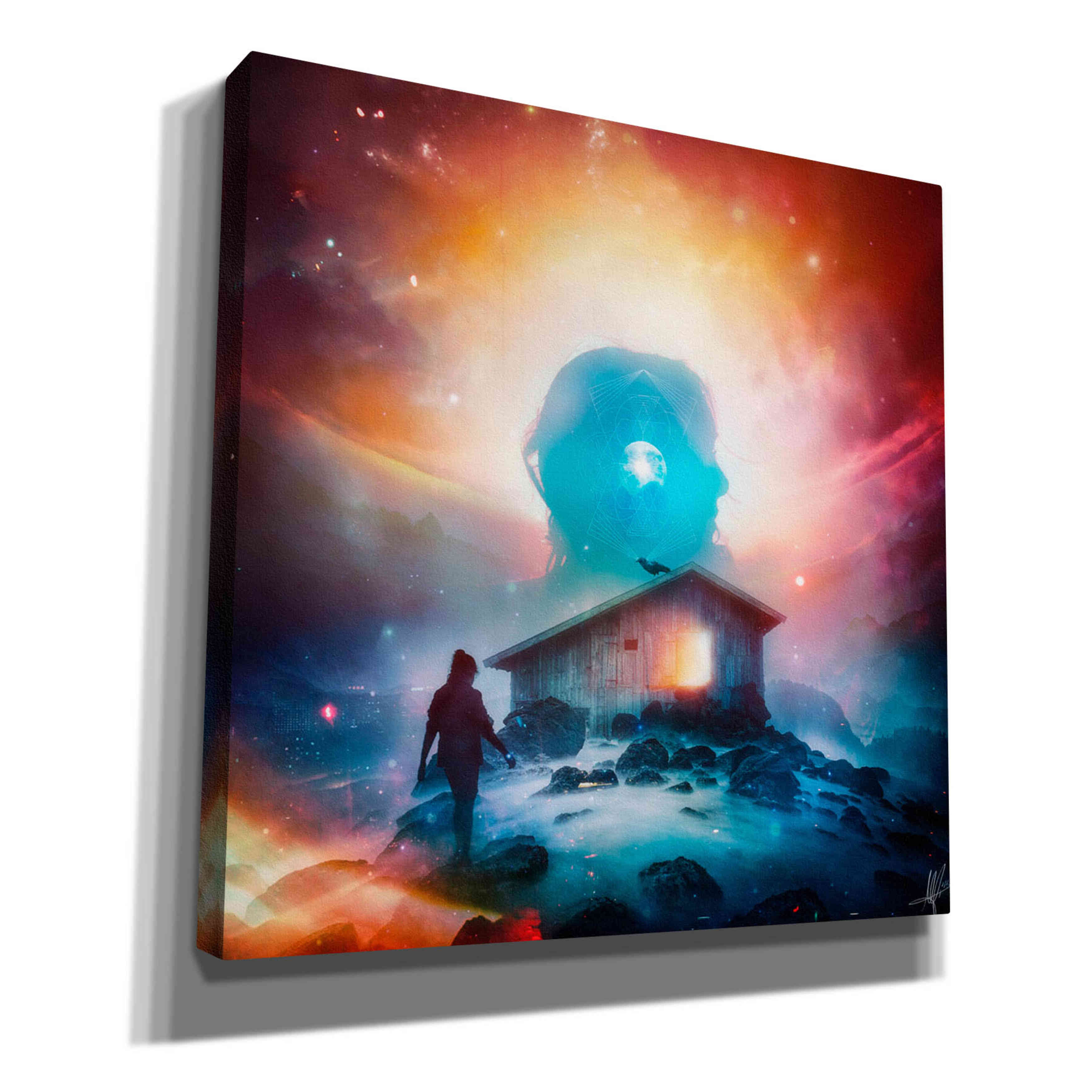 'Invisible II' by Mario Sanchez Nevado, Canvas Wall Art,Size 1 Square