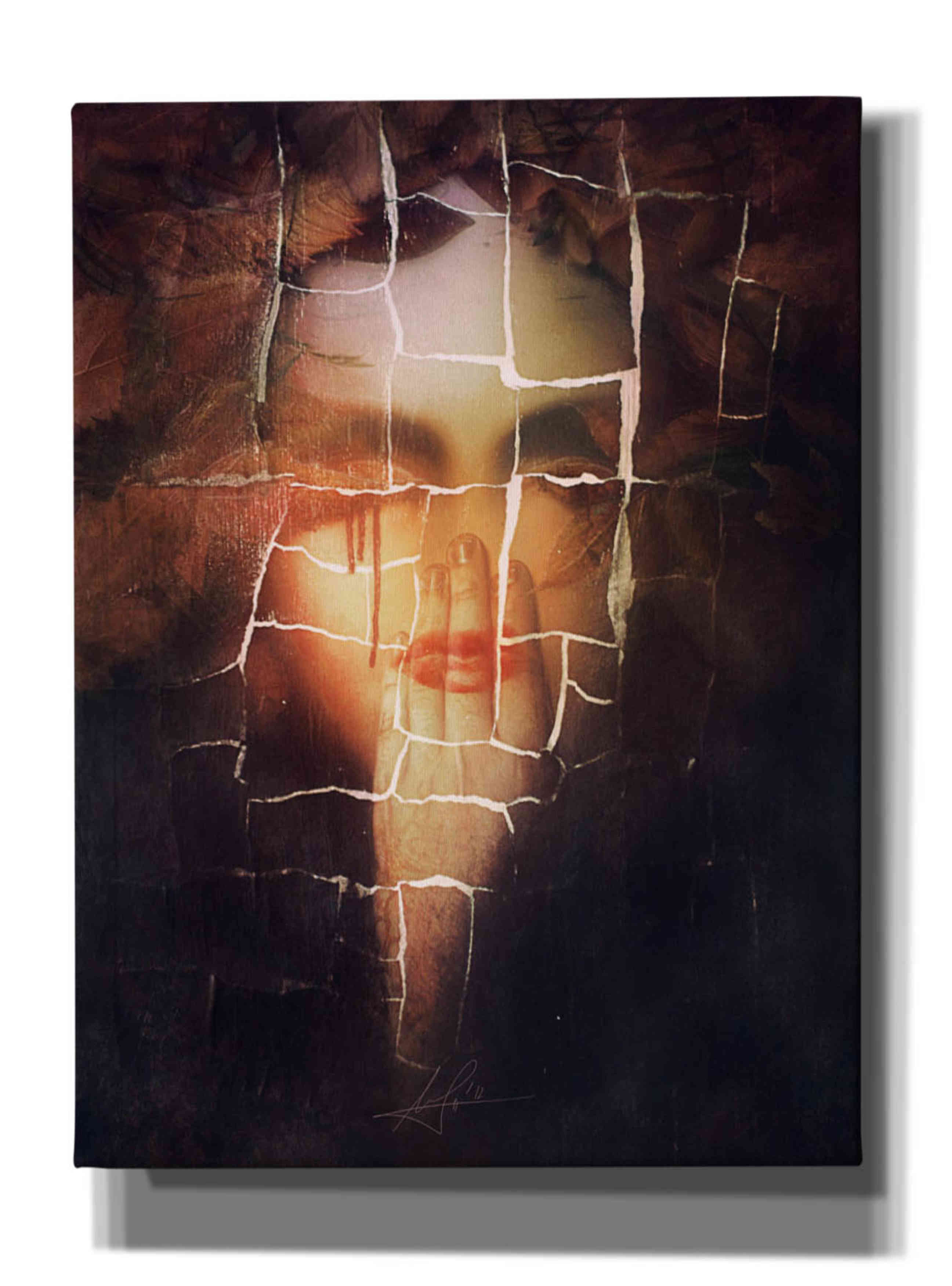 'Leaves' by Mario Sanchez Nevado, Canvas Wall Art,Size B Portrait