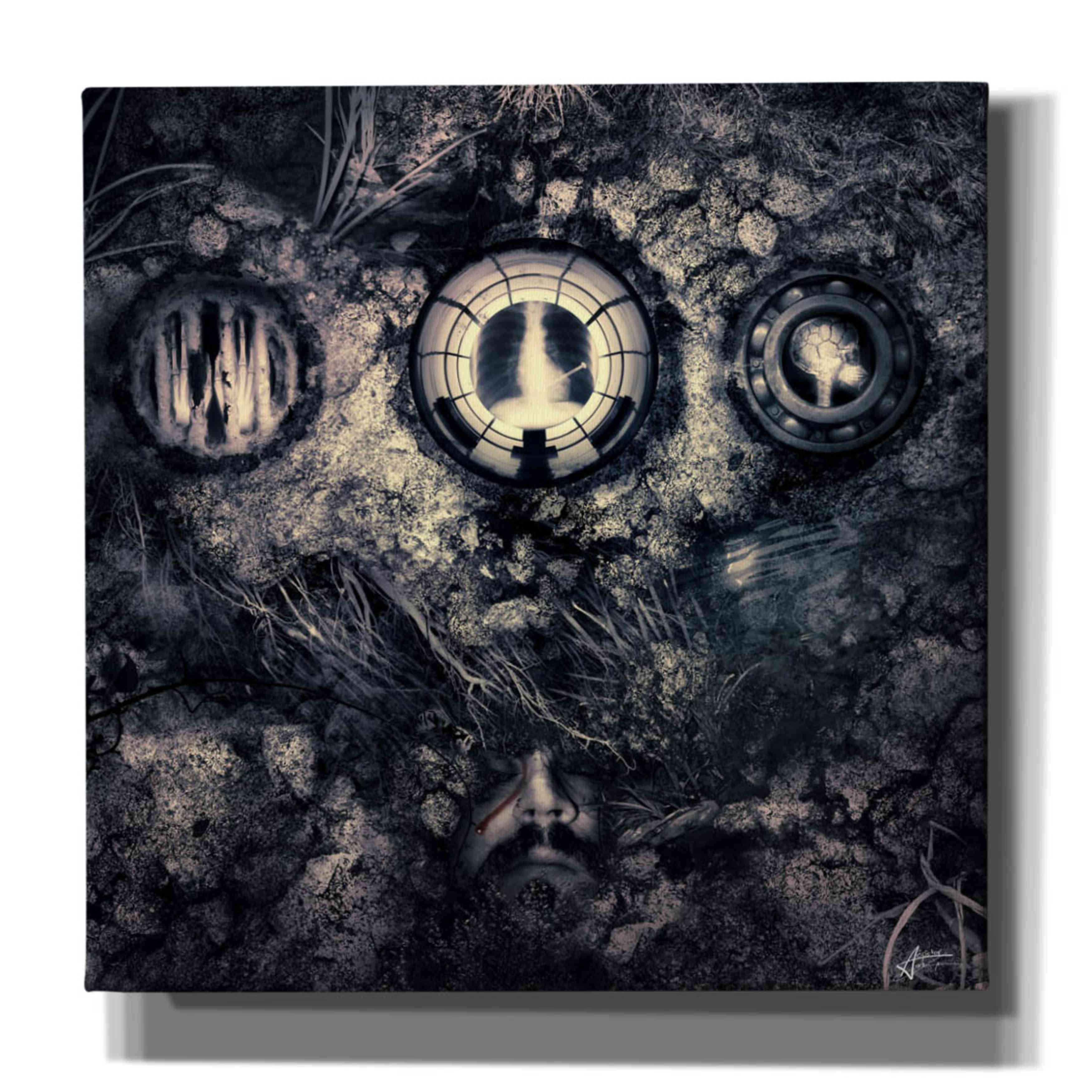 'The Man That Failed' by Mario Sanchez Nevado, Canvas Wall Art,Size 1 Square