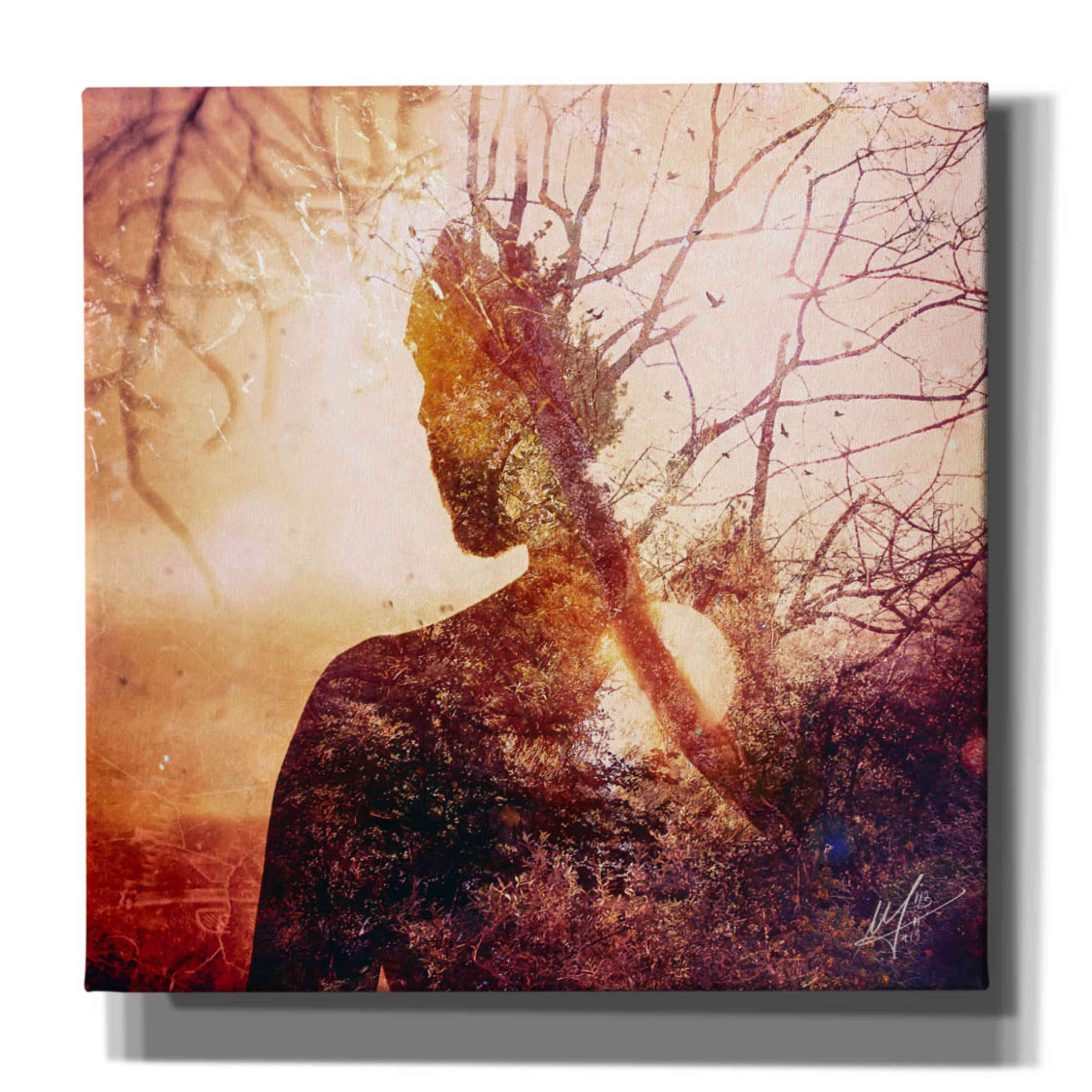 'Maps' by Mario Sanchez Nevado, Canvas Wall Art,Size 1 Square