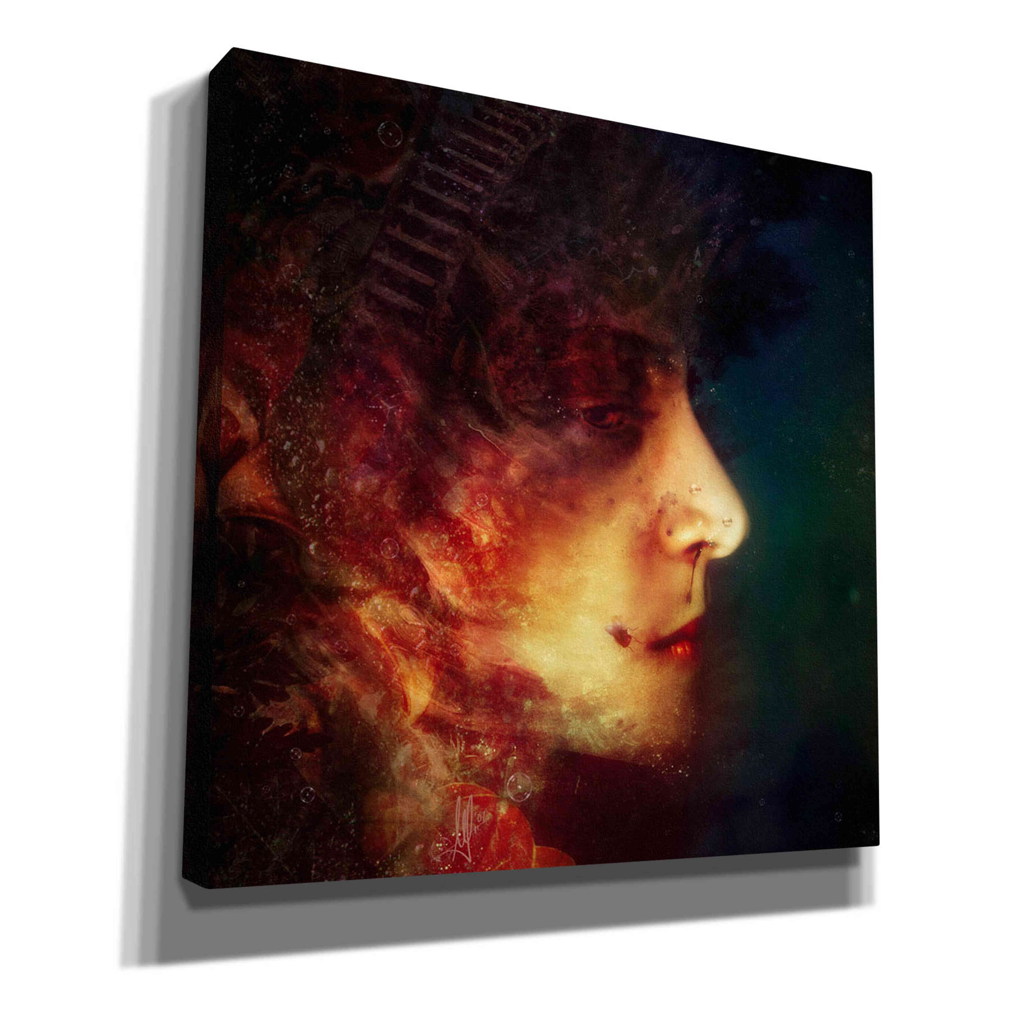 'A Moment of Doubt' by Mario Sanchez Nevado, Canvas Wall Art,Size 1 Square