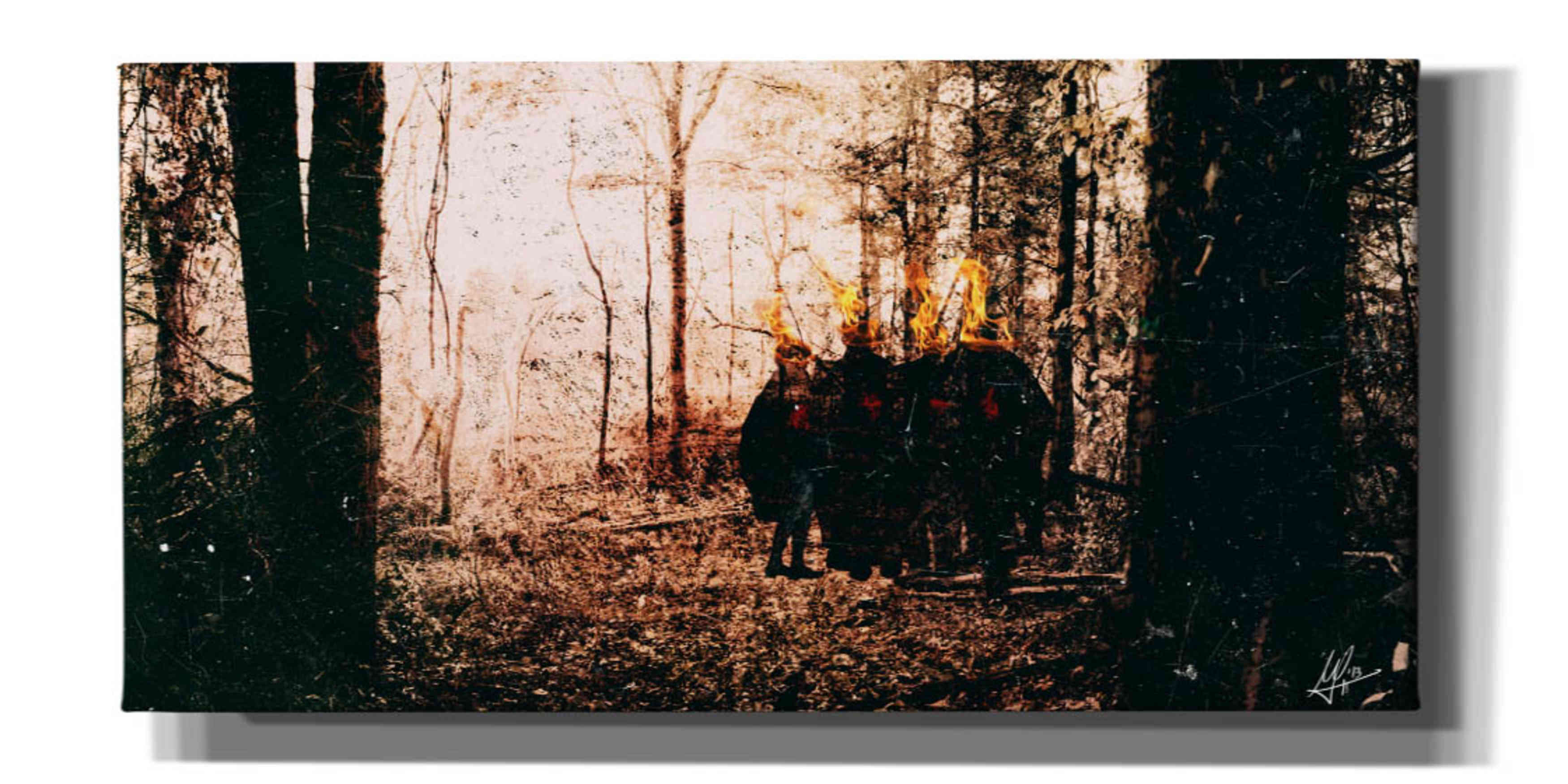 'People Are Dying' by Mario Sanchez Nevado, Canvas Wall Art,Size 2 Landscape