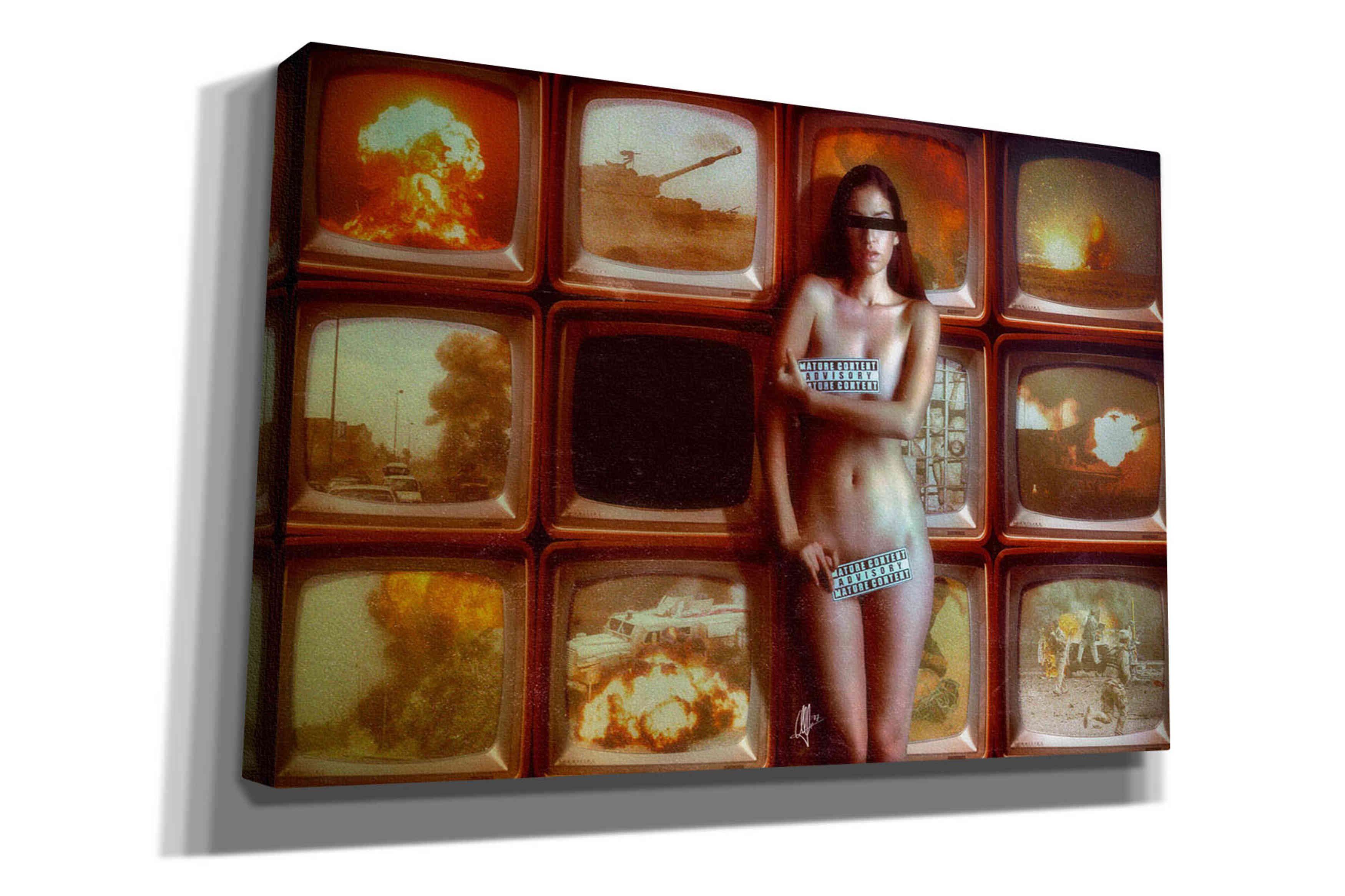 'Retransmission' by Mario Sanchez Nevado, Canvas Wall Art,Size A Landscape