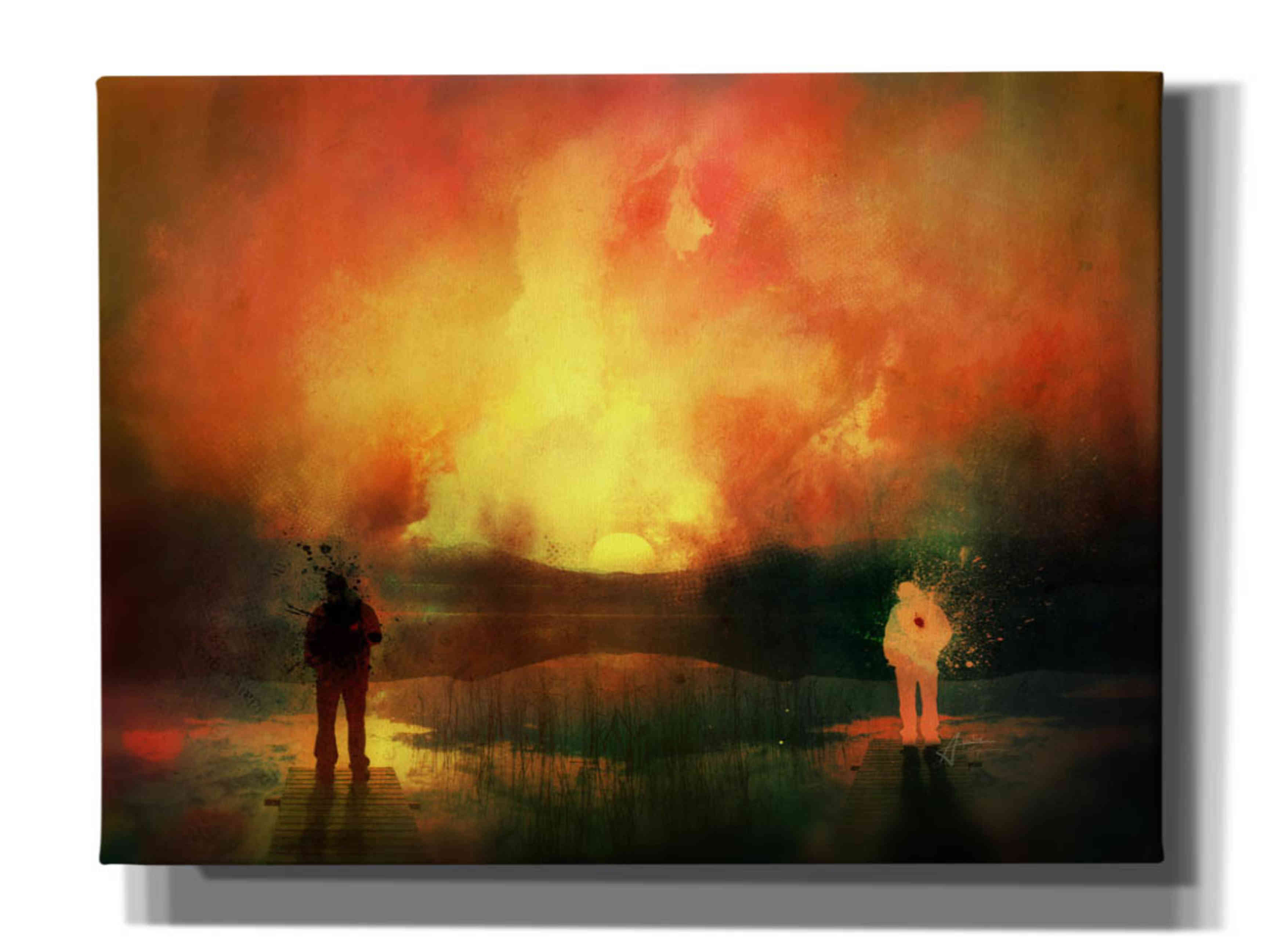 'Roads' by Mario Sanchez Nevado, Canvas Wall Art,Size B Landscape