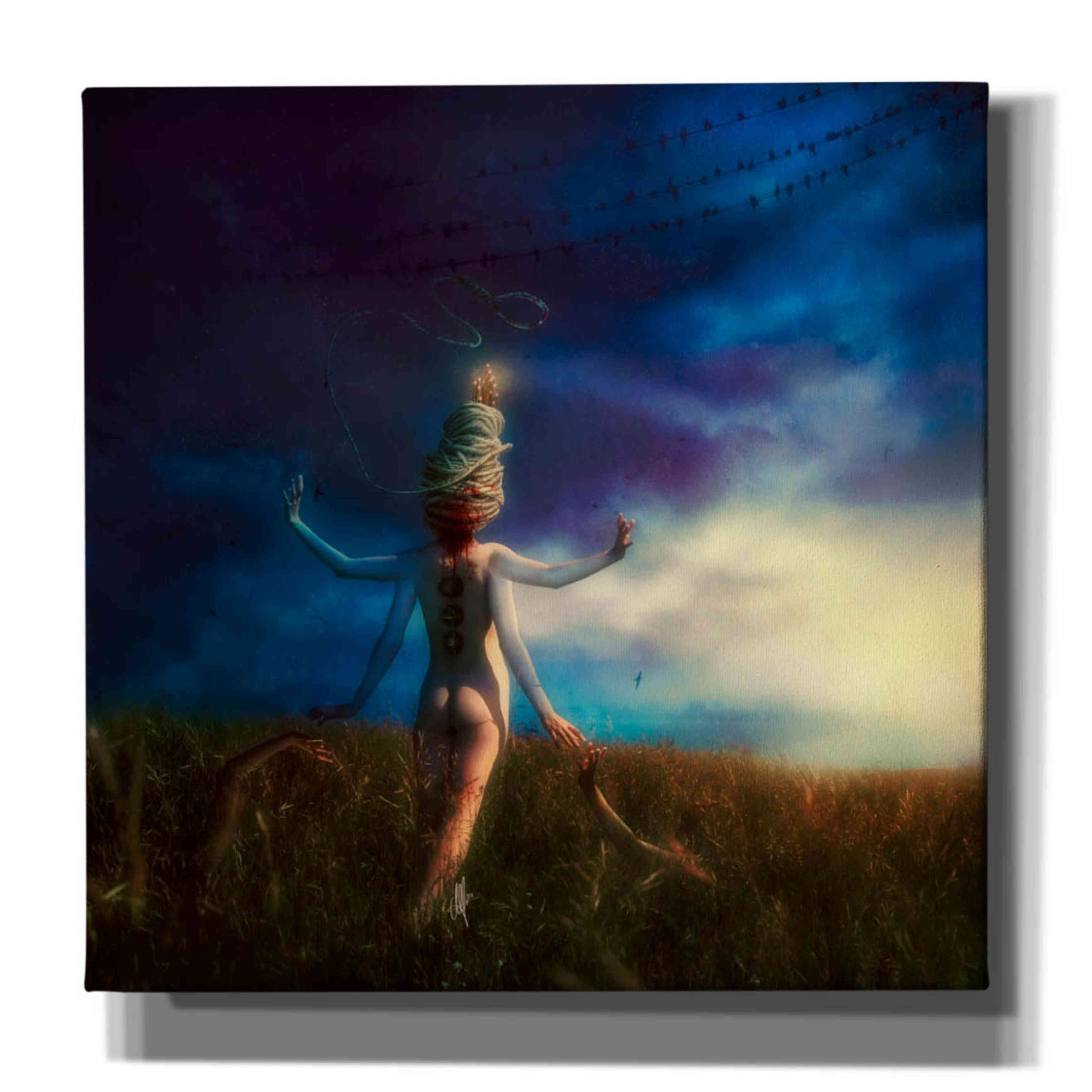 'Scarecrow' by Mario Sanchez Nevado, Canvas Wall Art,Size 1 Square