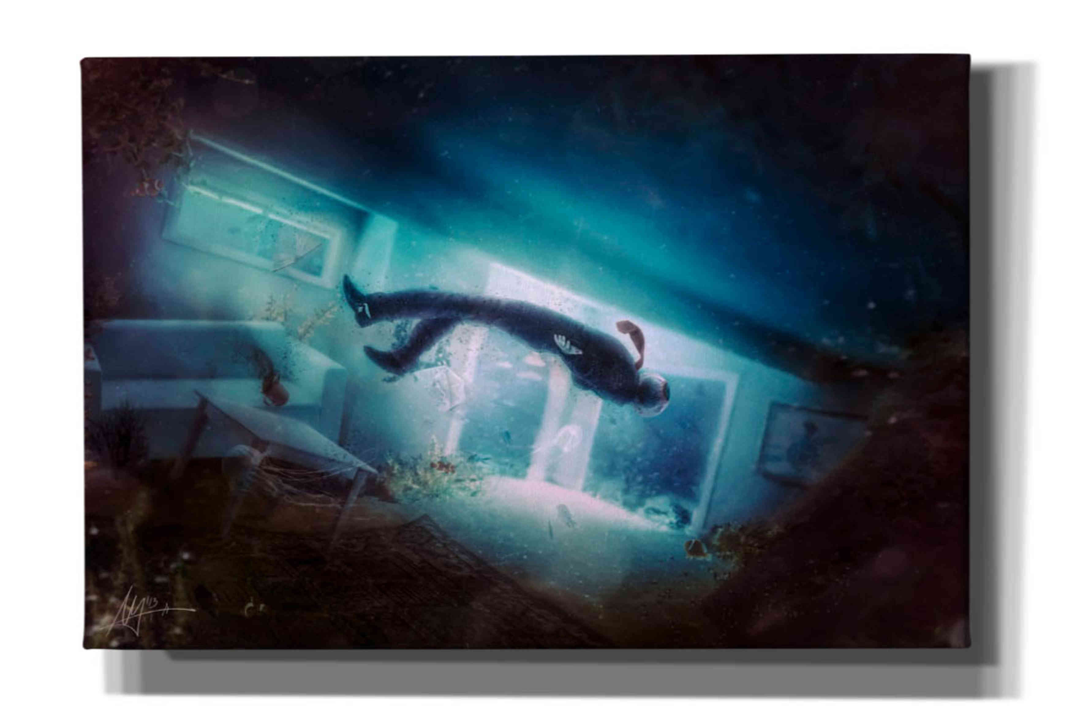 'Tears' by Mario Sanchez Nevado, Canvas Wall Art,Size A Landscape