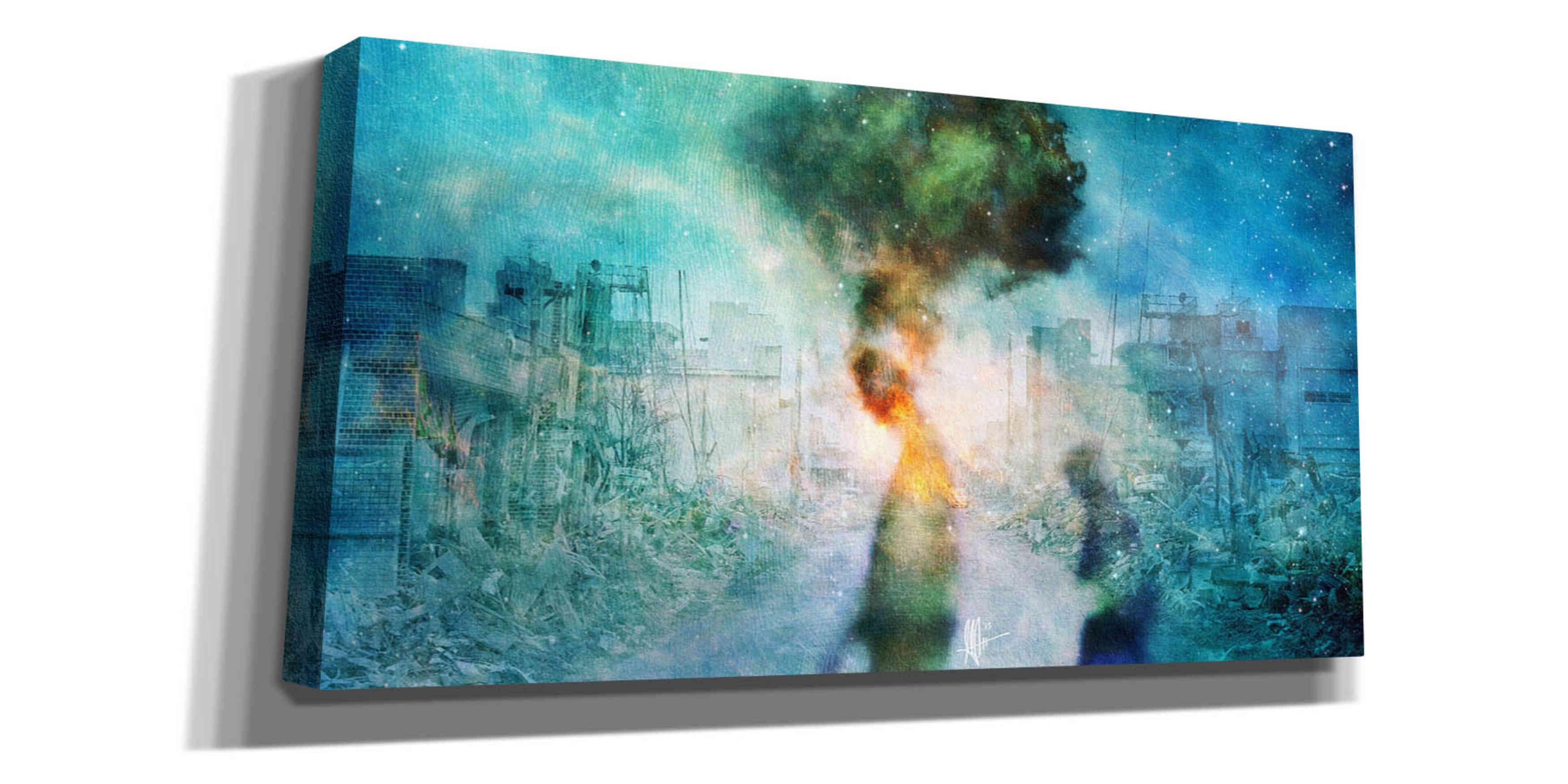 'The Blame' by Mario Sanchez Nevado, Canvas Wall Art,Size 2 Landscape