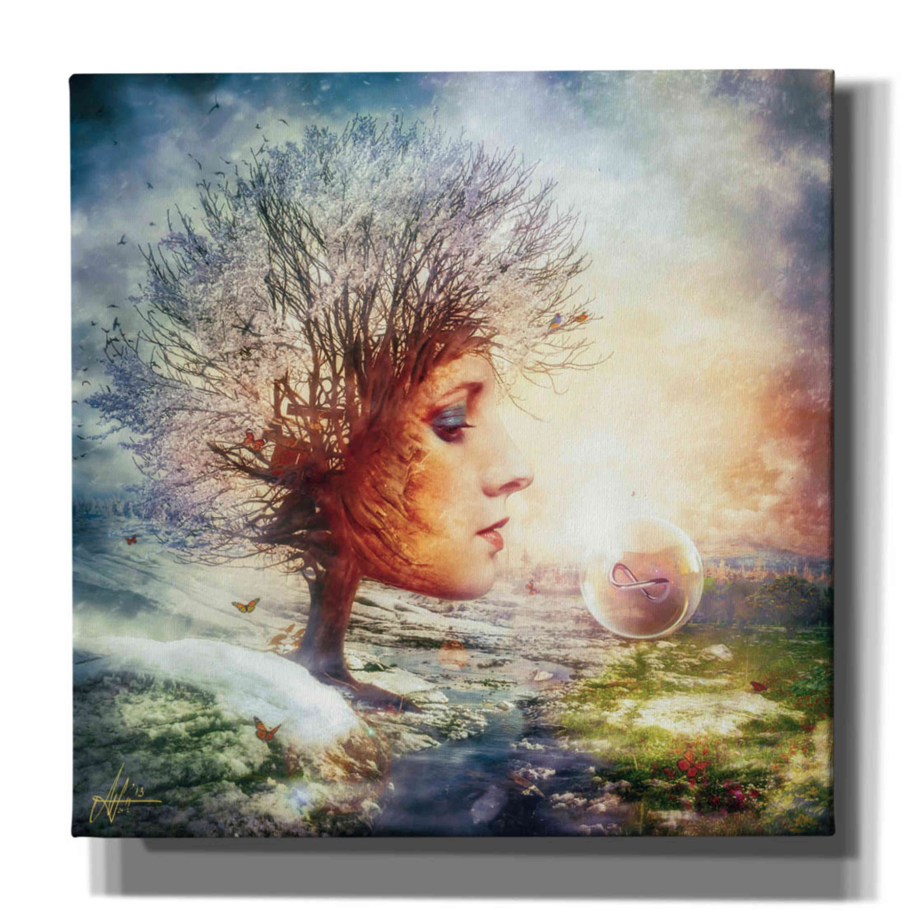 'Treasure' by Mario Sanchez Nevado, Canvas Wall Art,Size 1 Square