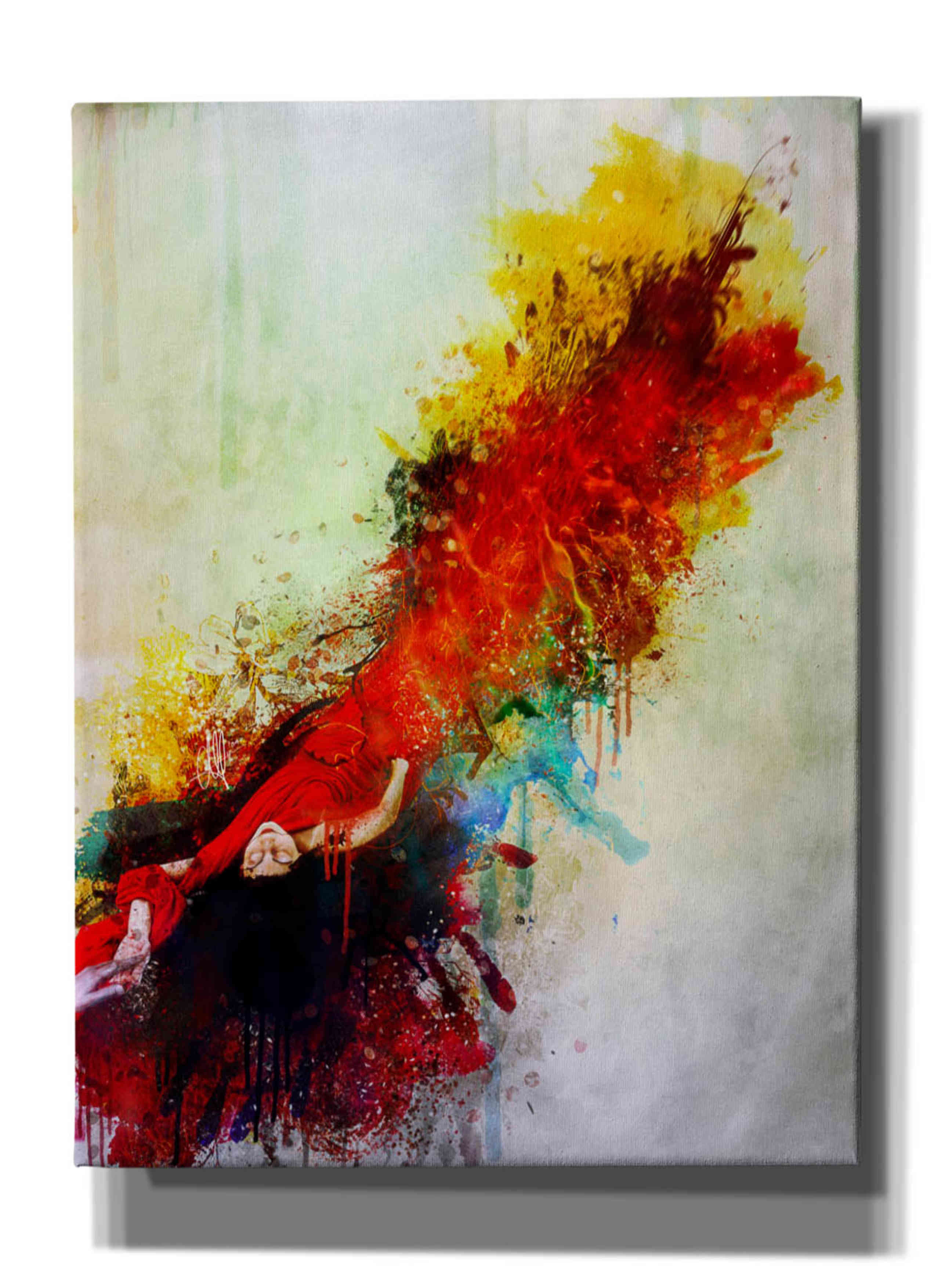 'Violently Happy' by Mario Sanchez Nevado, Canvas Wall Art,Size B Portrait