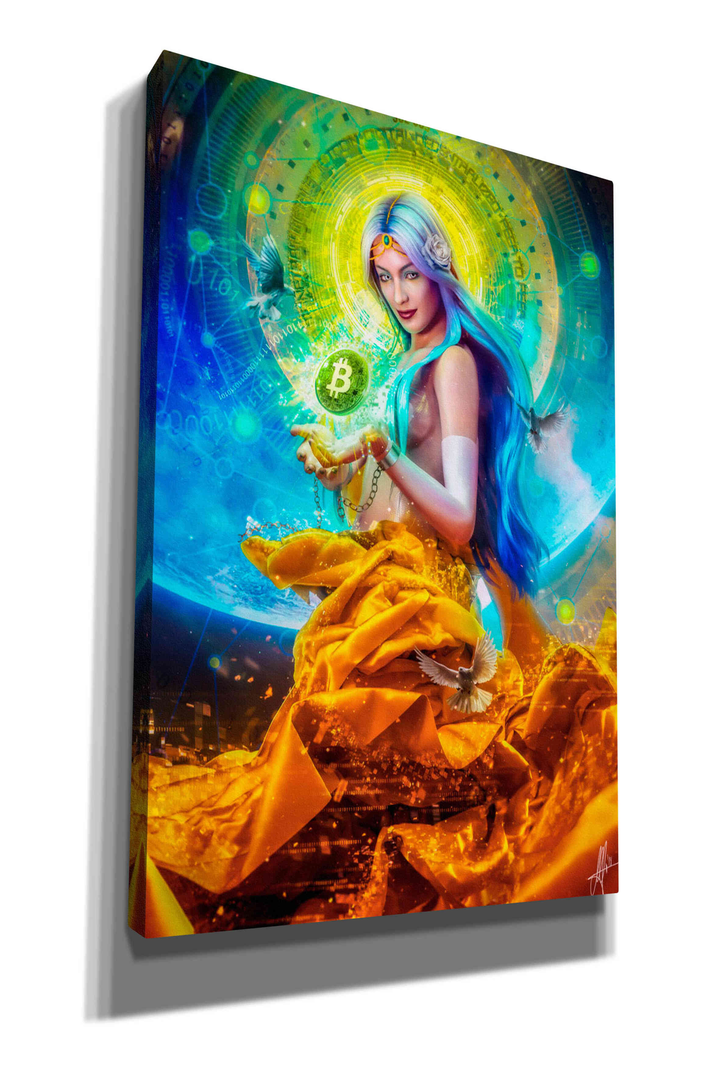 'Vires in Numeris' by Mario Sanchez Nevado, Canvas Wall Art,Size A Portrait