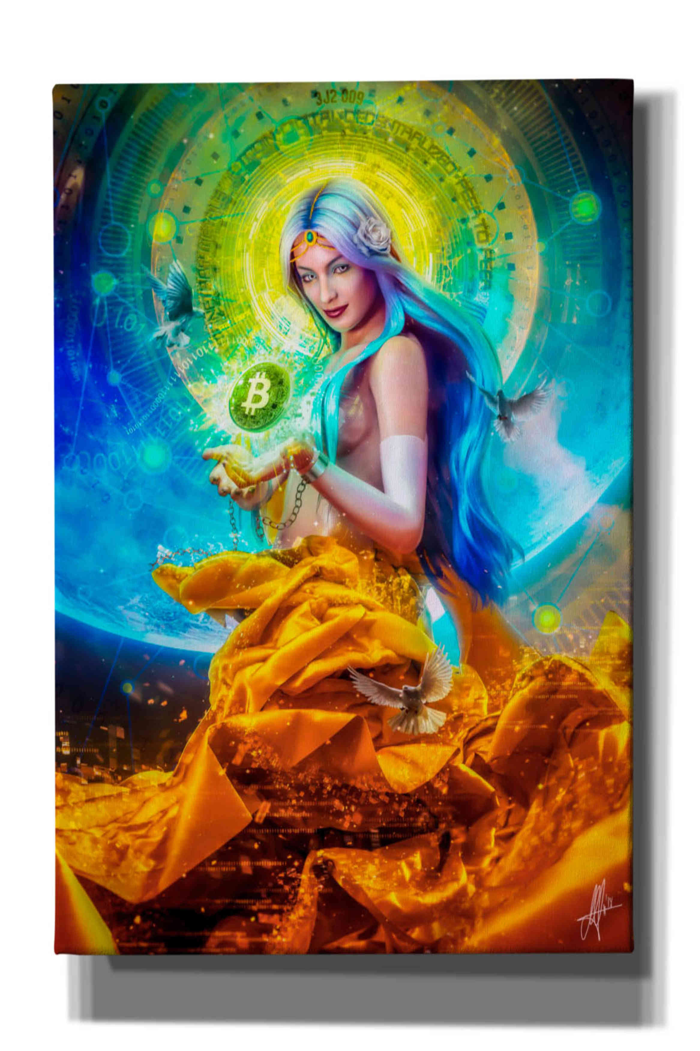 'Vires in Numeris' by Mario Sanchez Nevado, Canvas Wall Art,Size A Portrait