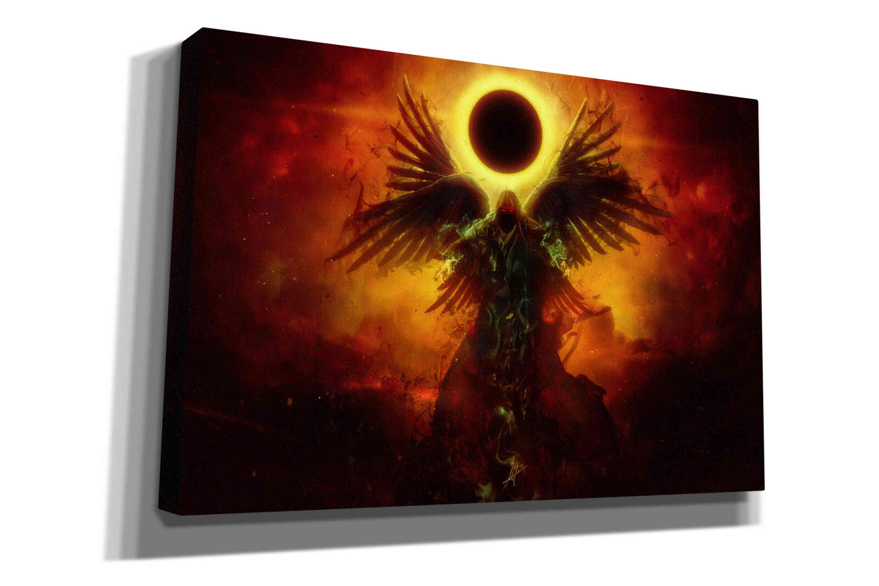 'Wings of Apocalypse' by Mario Sanchez Nevado, Canvas Wall Art,Size A Landscape