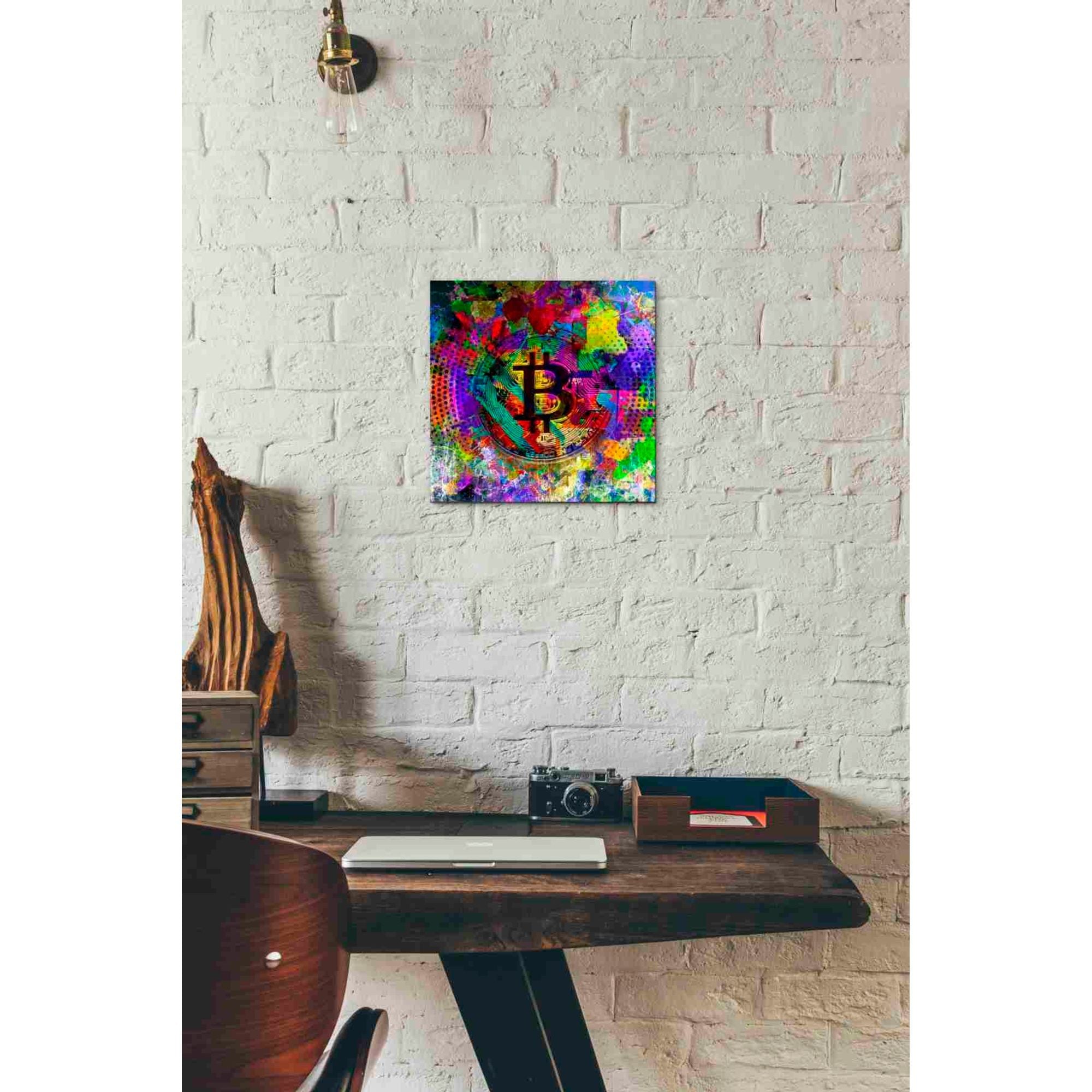 'Bitcoin Color' Canvas Wall Art,12x12
