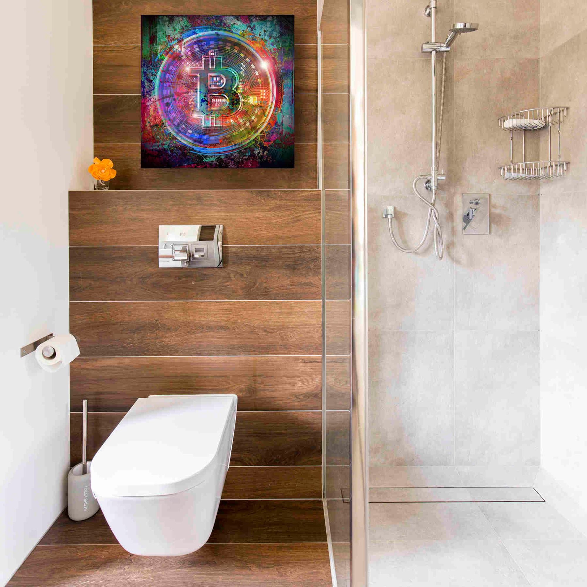 'Bitcoin Wallet' Canvas Wall Art,18x18