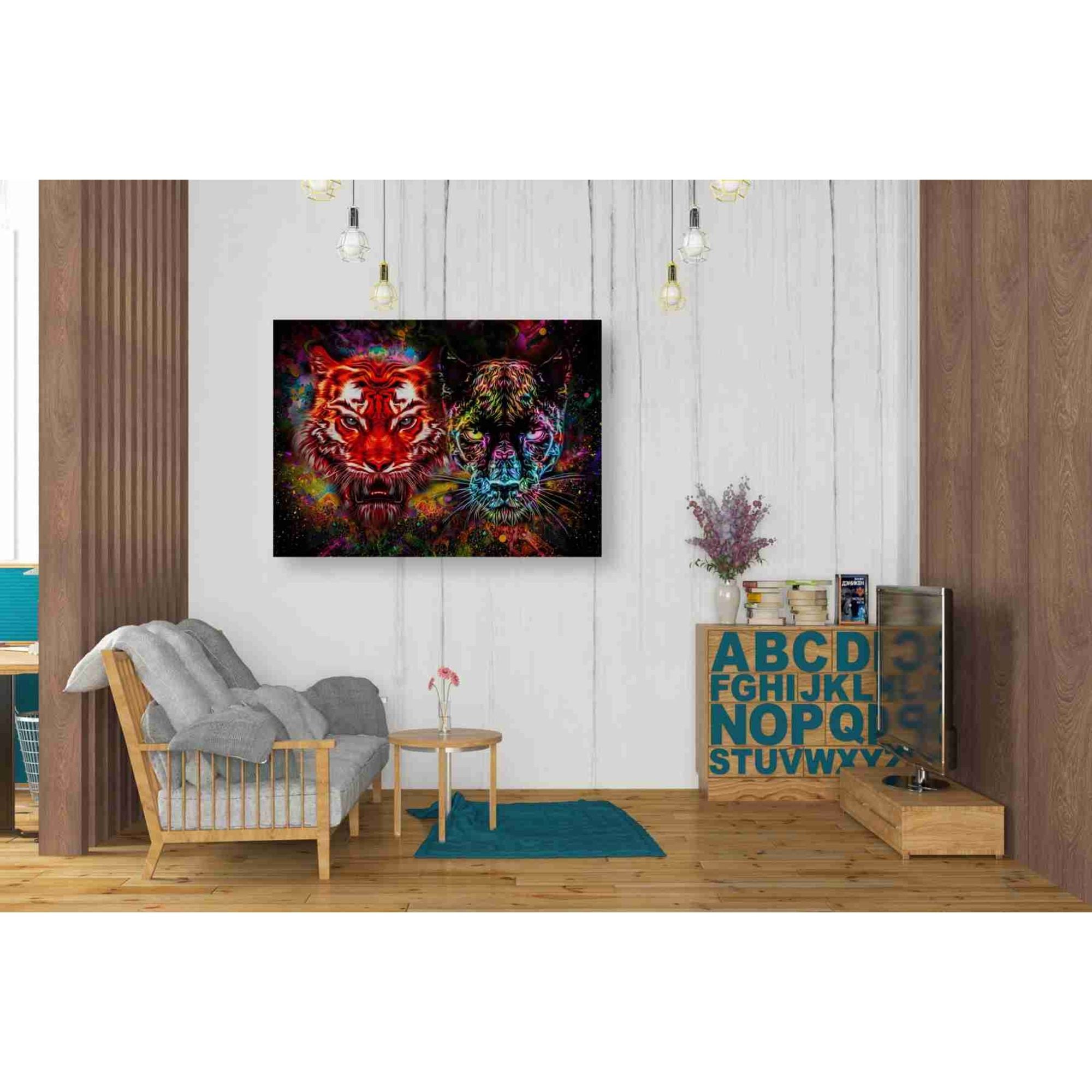 'Felis' Canvas Wall Art,34x26